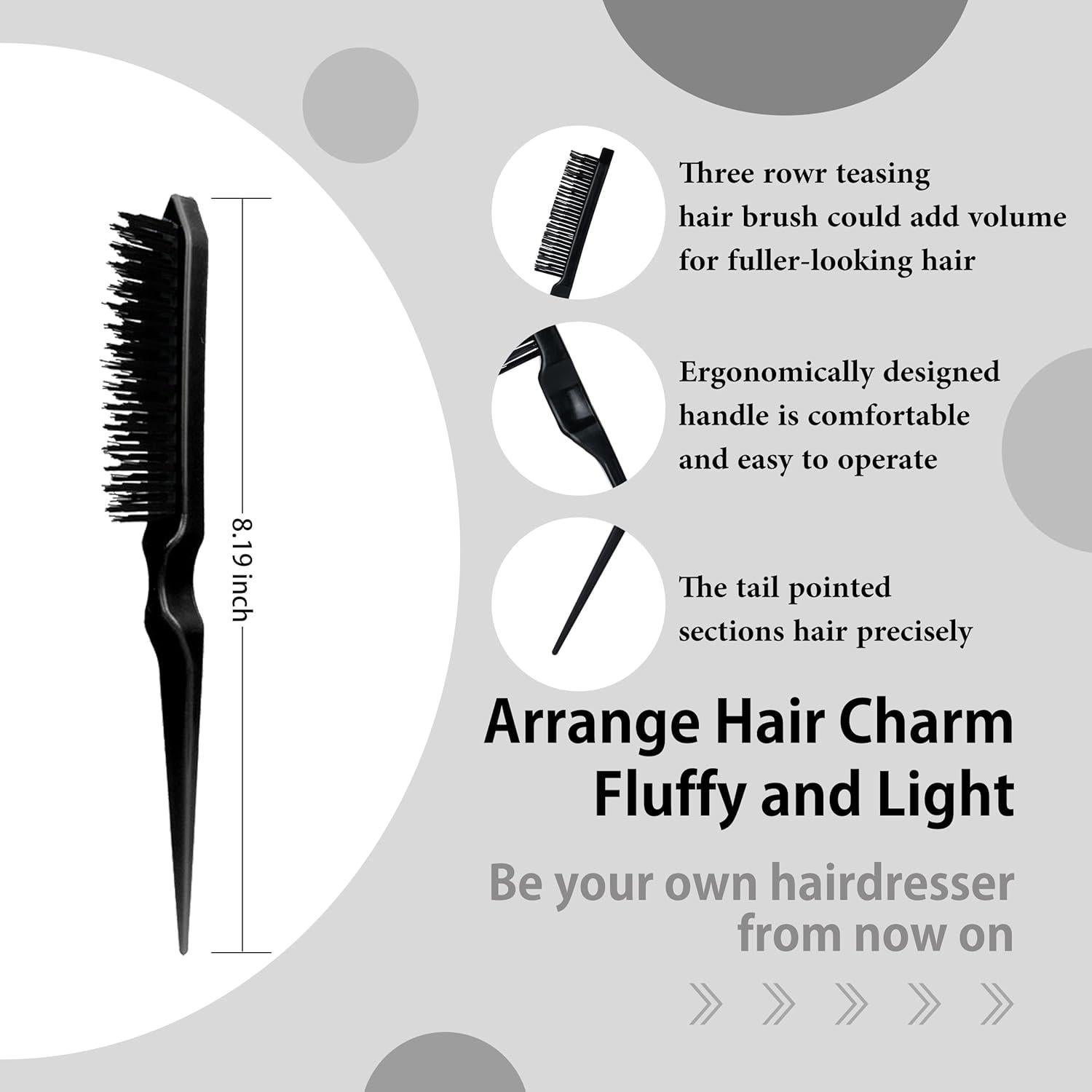 Juego de 4 Peines y Cepillos Mifeloy para Estilizar Cabello