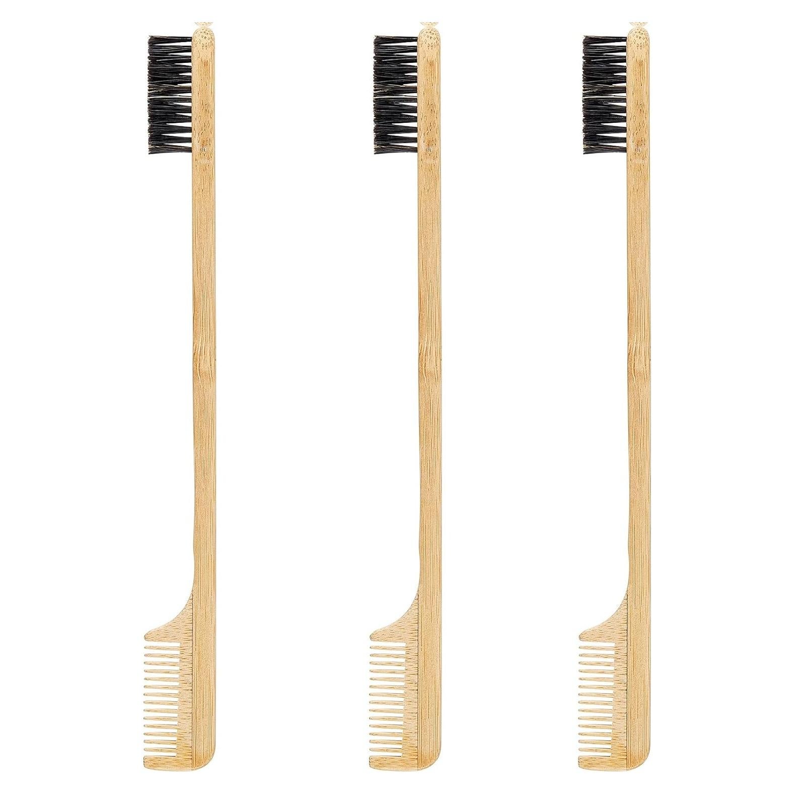 Peine y Cepillo de Bordes 2-en-1 Geiserailie de Madera