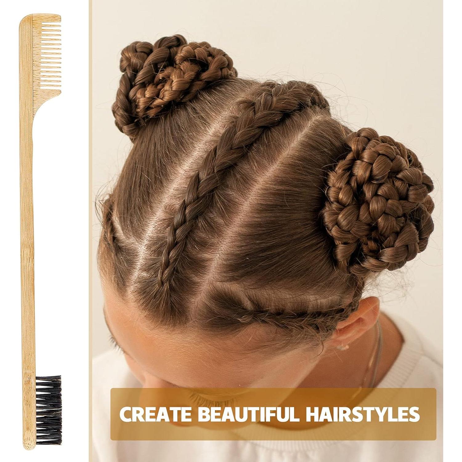 Peine y Cepillo de Bordes 2-en-1 Geiserailie de Madera