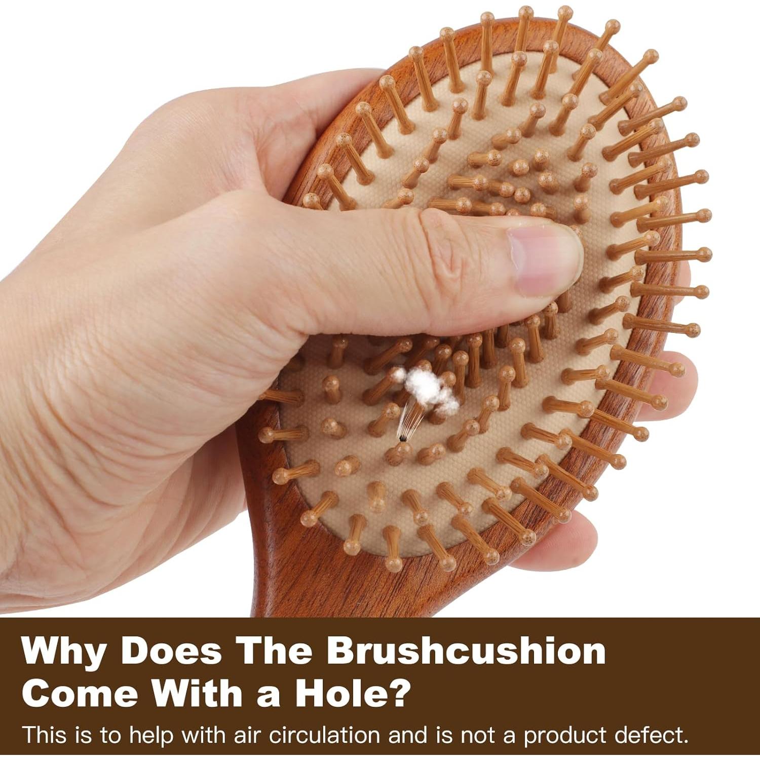 Juego de Cepillos de Pelo de Bambú 2 Piezas - Crojetry