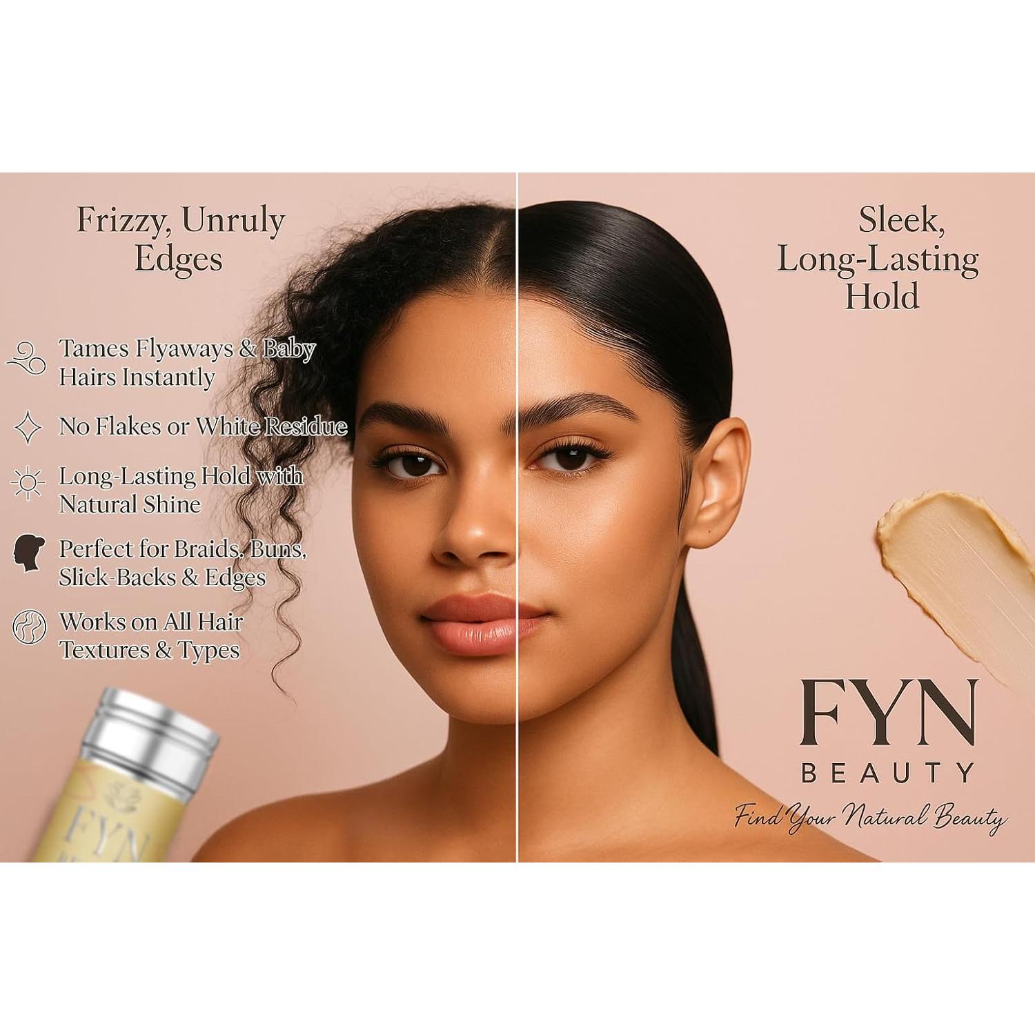 Barra de Cera para Cabello FYN Beauty 75g - Control de Bordes