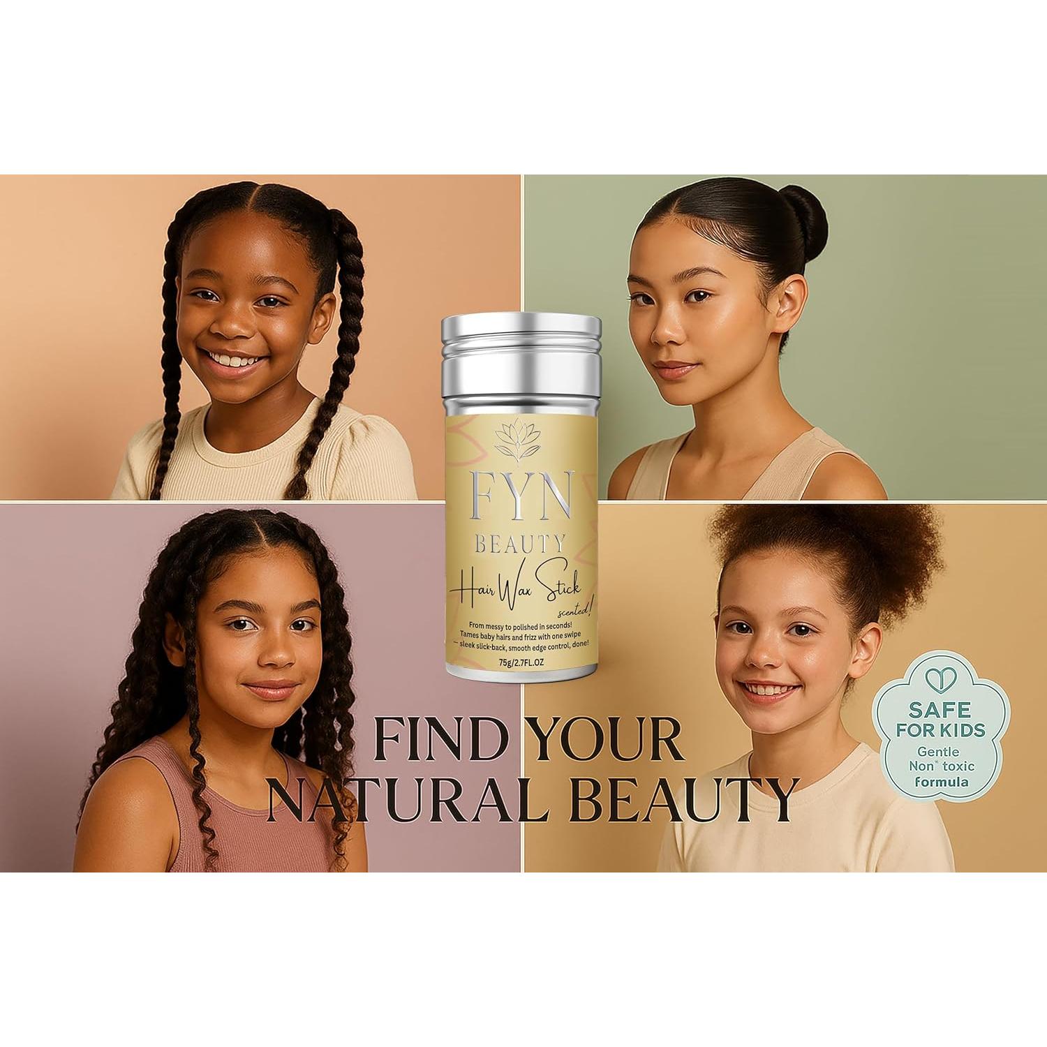 Barra de Cera para Cabello FYN Beauty 75g - Control de Bordes