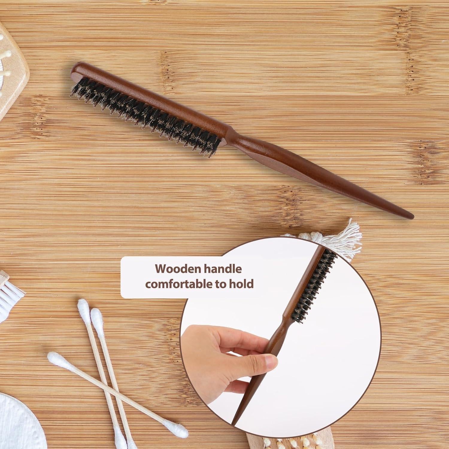 Cepillo de Teasing de Cerda de Jabalí para Peinado - 24 cm