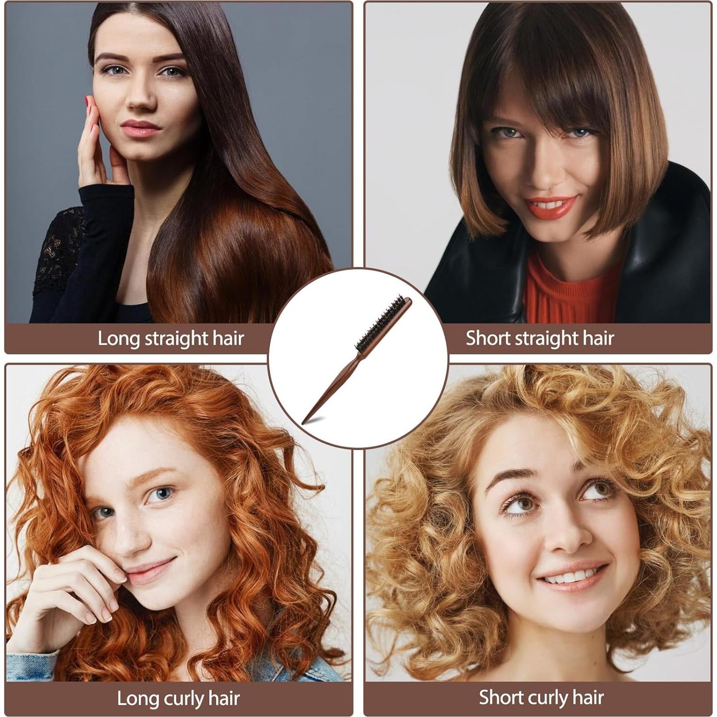 Cepillo de Teasing de Cerda de Jabalí para Peinado - 24 cm