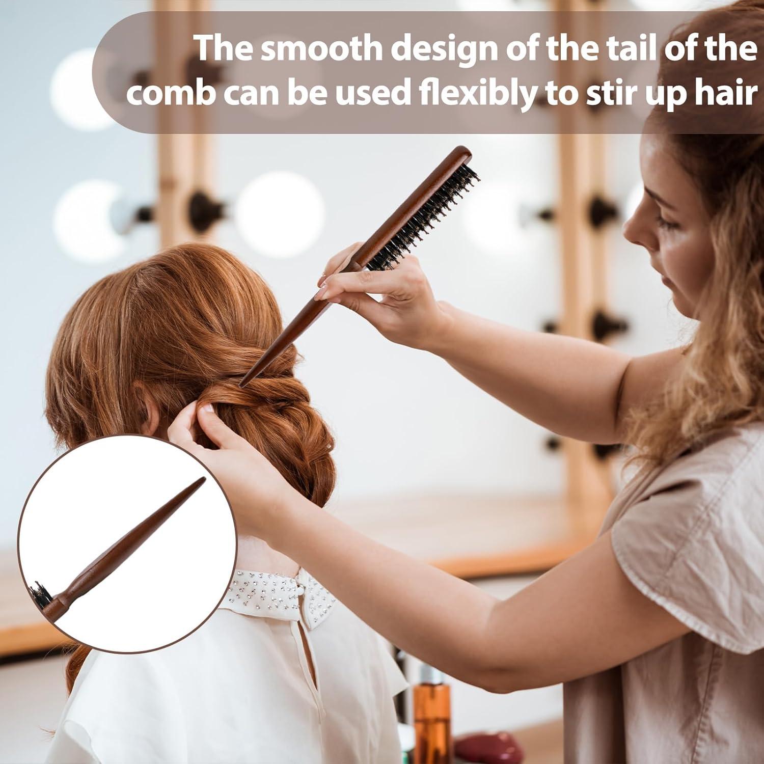 Cepillo de Teasing de Cerda de Jabalí para Peinado - 24 cm