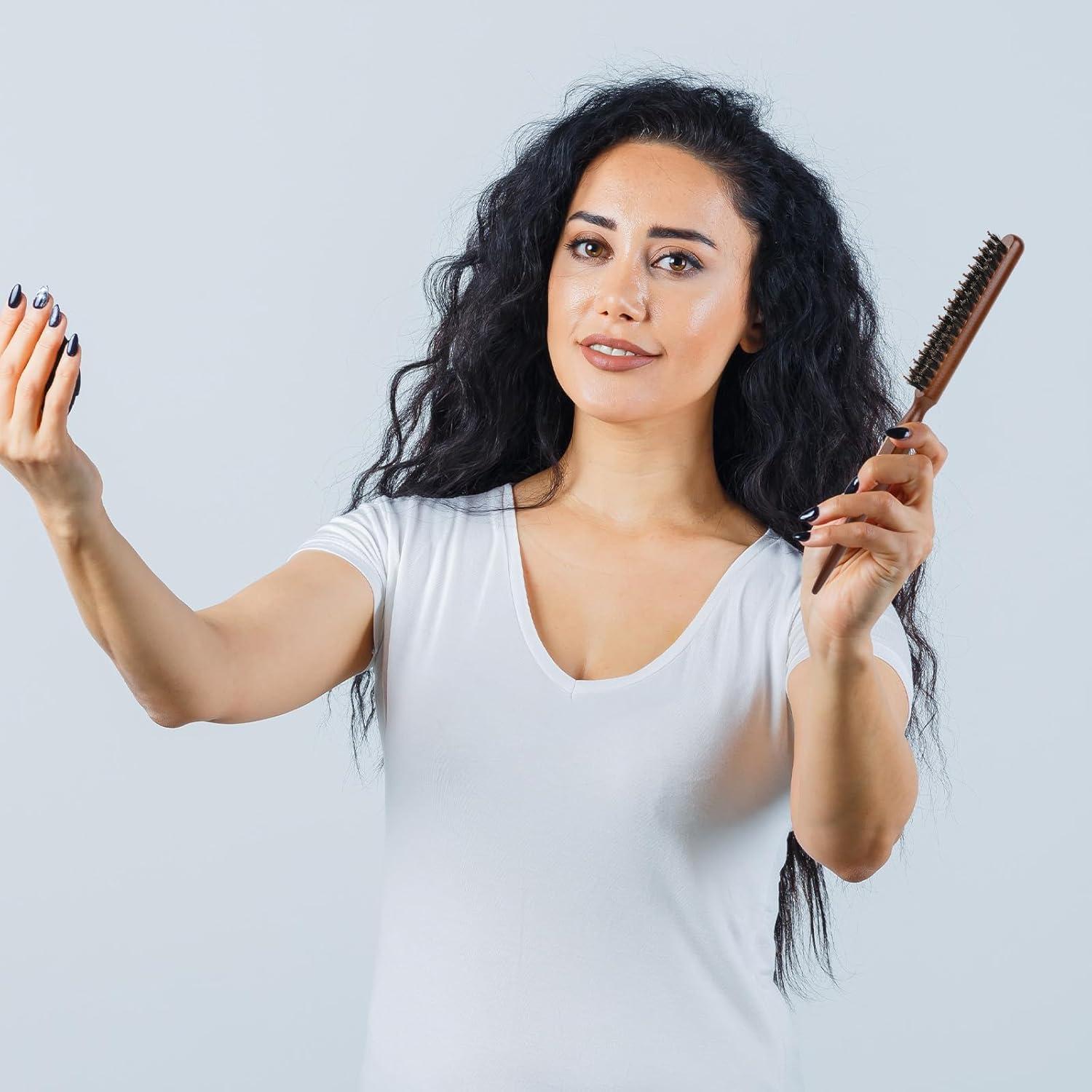 Cepillo de Teasing de Cerda de Jabalí para Peinado - 24 cm