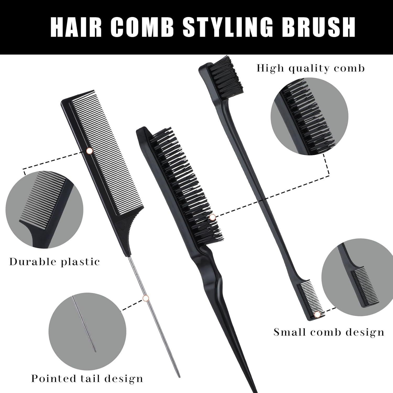 Juego de Cepillos para Cabello Cobee 5 Pcs - Control de Bordes