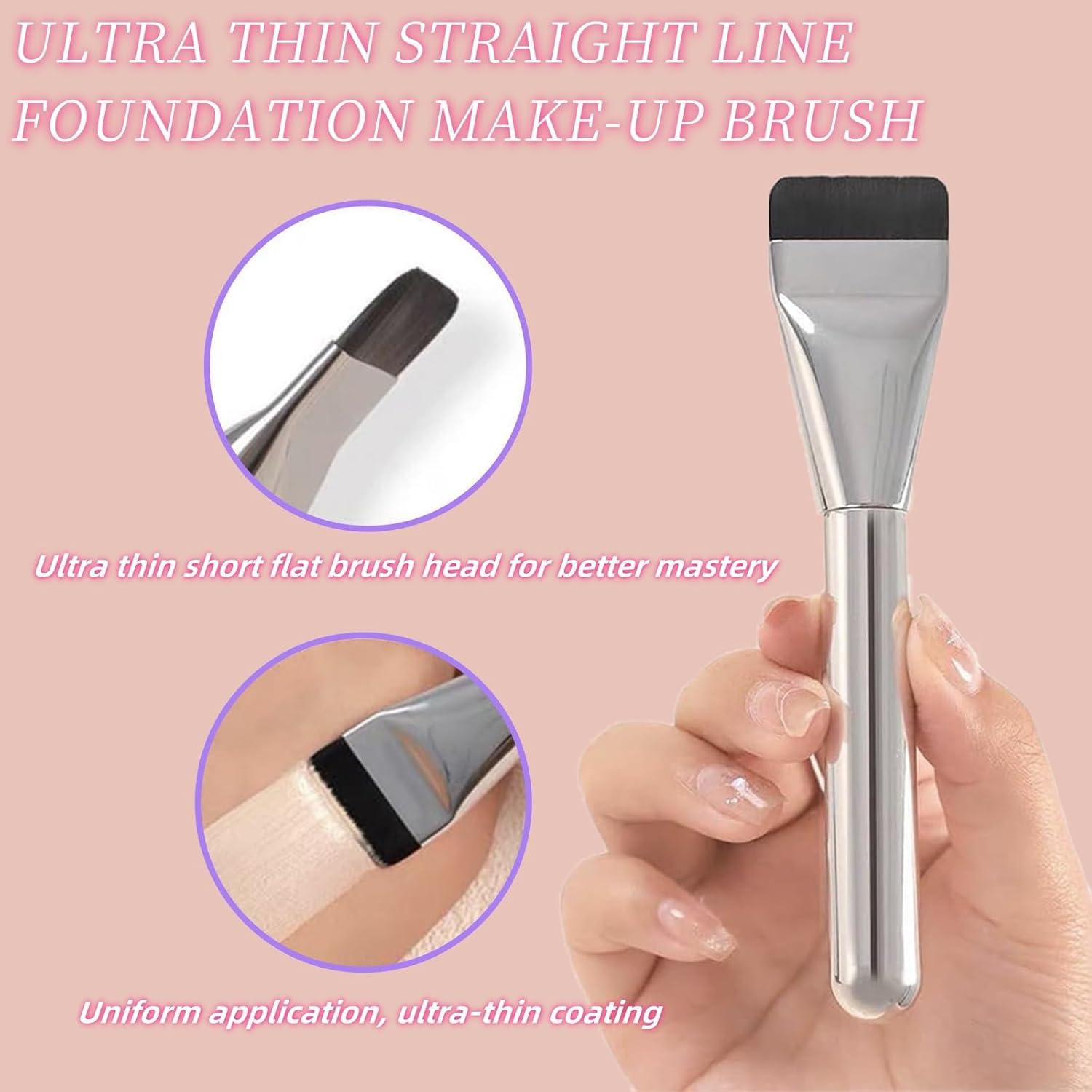 Set de 3 Brochas de Maquillaje Mezfrguo para Base Líquida