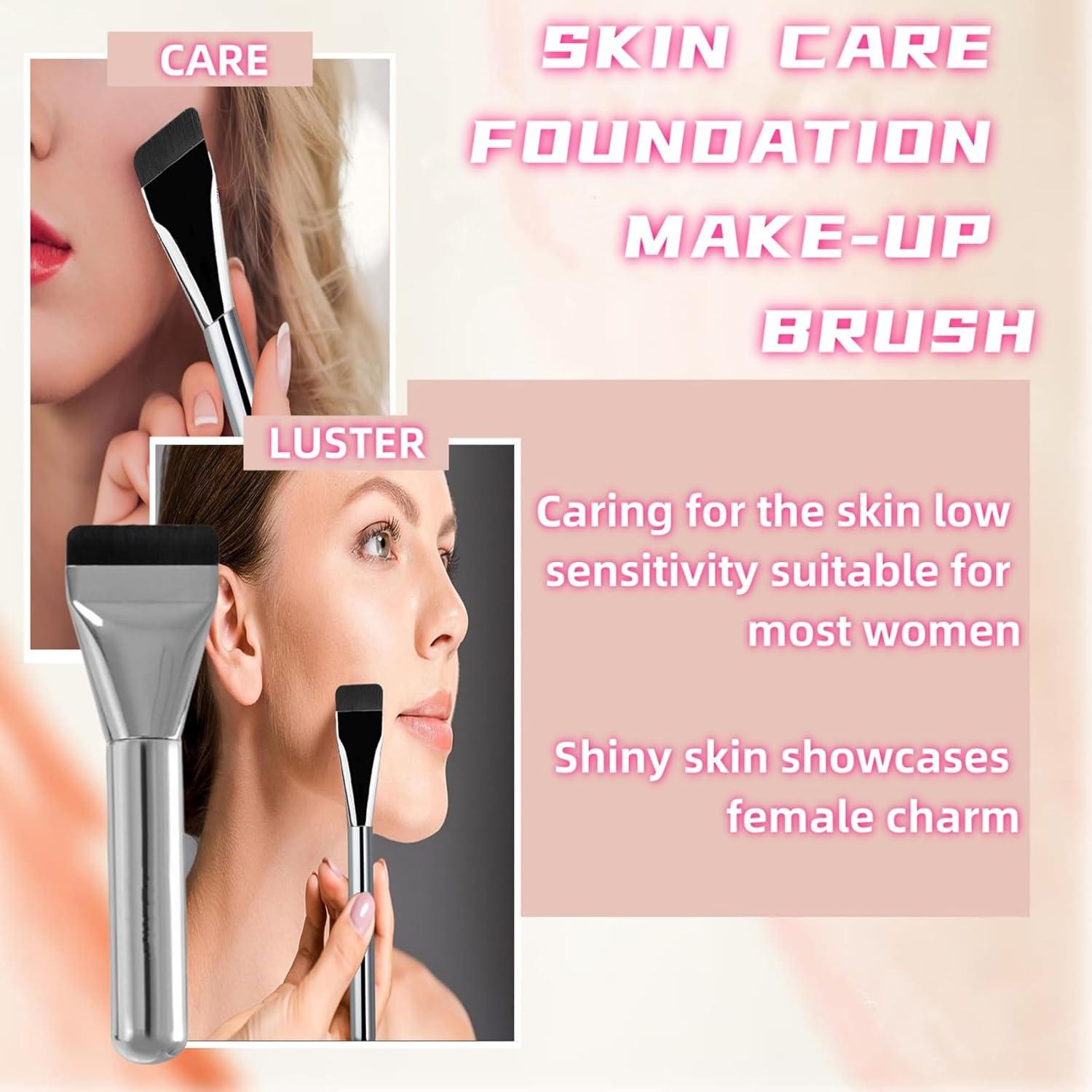 Set de 3 Brochas de Maquillaje Mezfrguo para Base Líquida