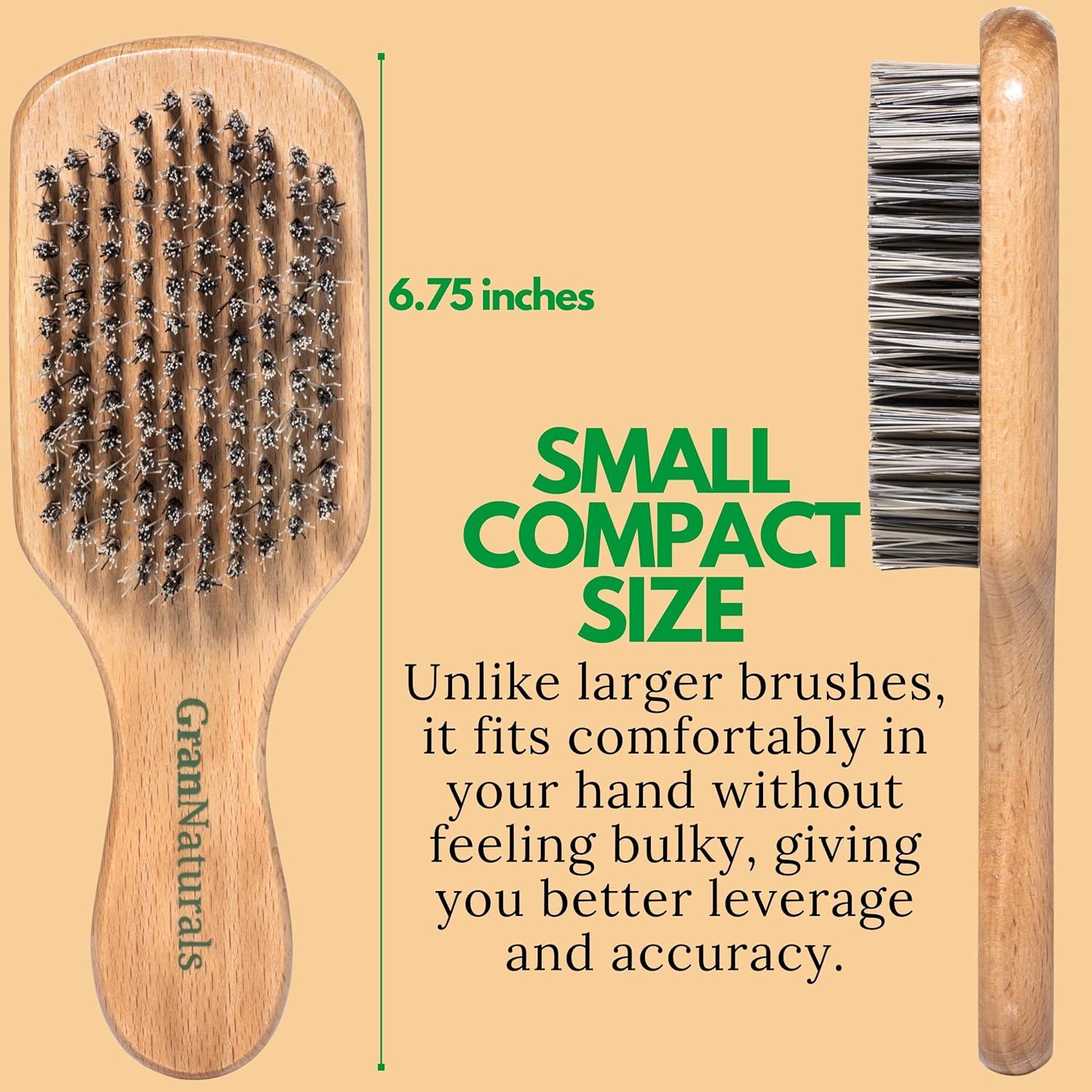 Cepillo de Cerdas Duras GranNaturals para Cabello Grueso y Rizado