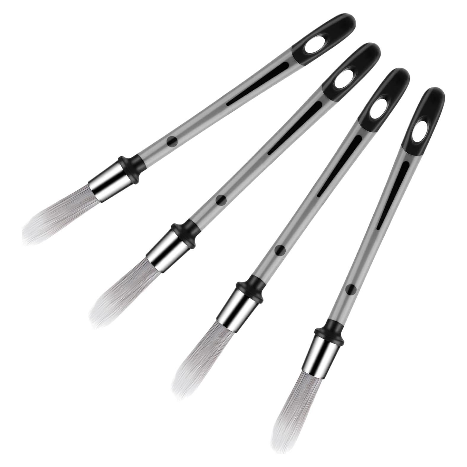 Juego de 4 Pinceles de Pintura Larrel para Detalles 0.94 cm