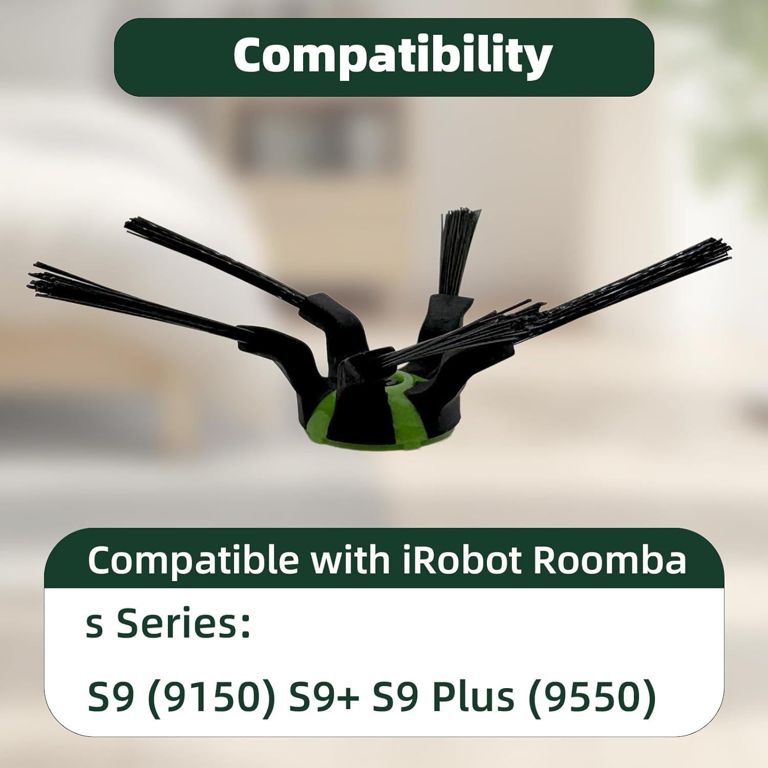 Cepillos Laterales de Reemplazo EXPILOVI para iRobot Roomba S9 - 8 Piezas