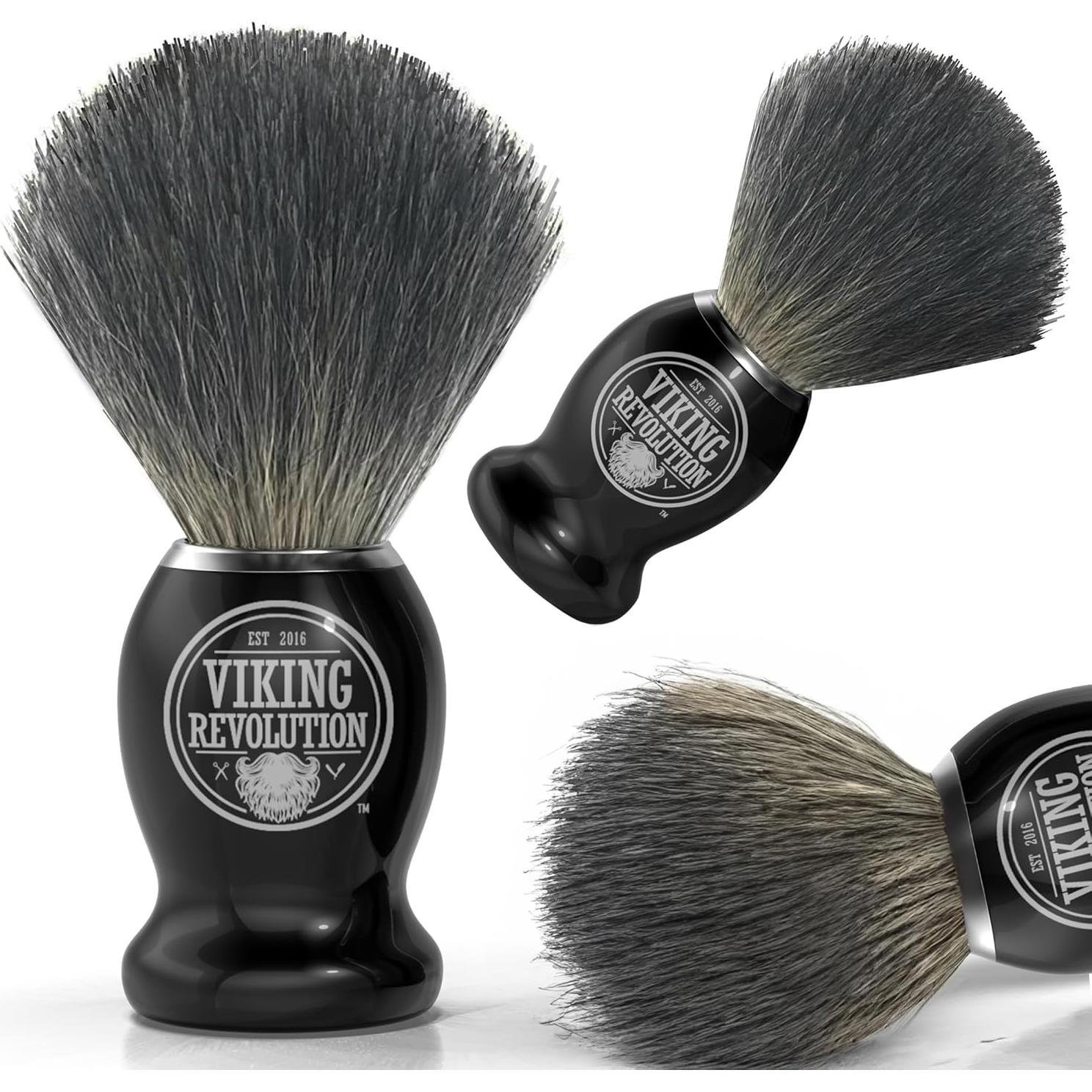 Brocha de Afeitar Viking Revolution de Tejón 100% Natural