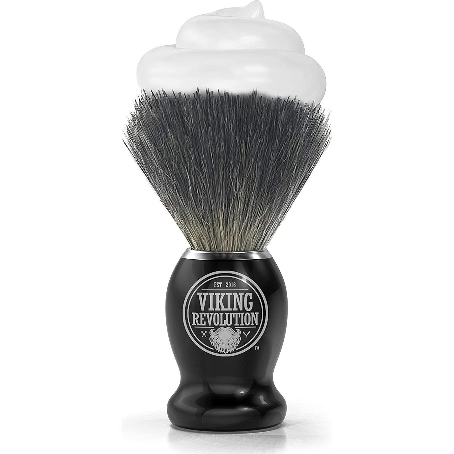 Brocha de Afeitar Viking Revolution de Tejón 100% Natural