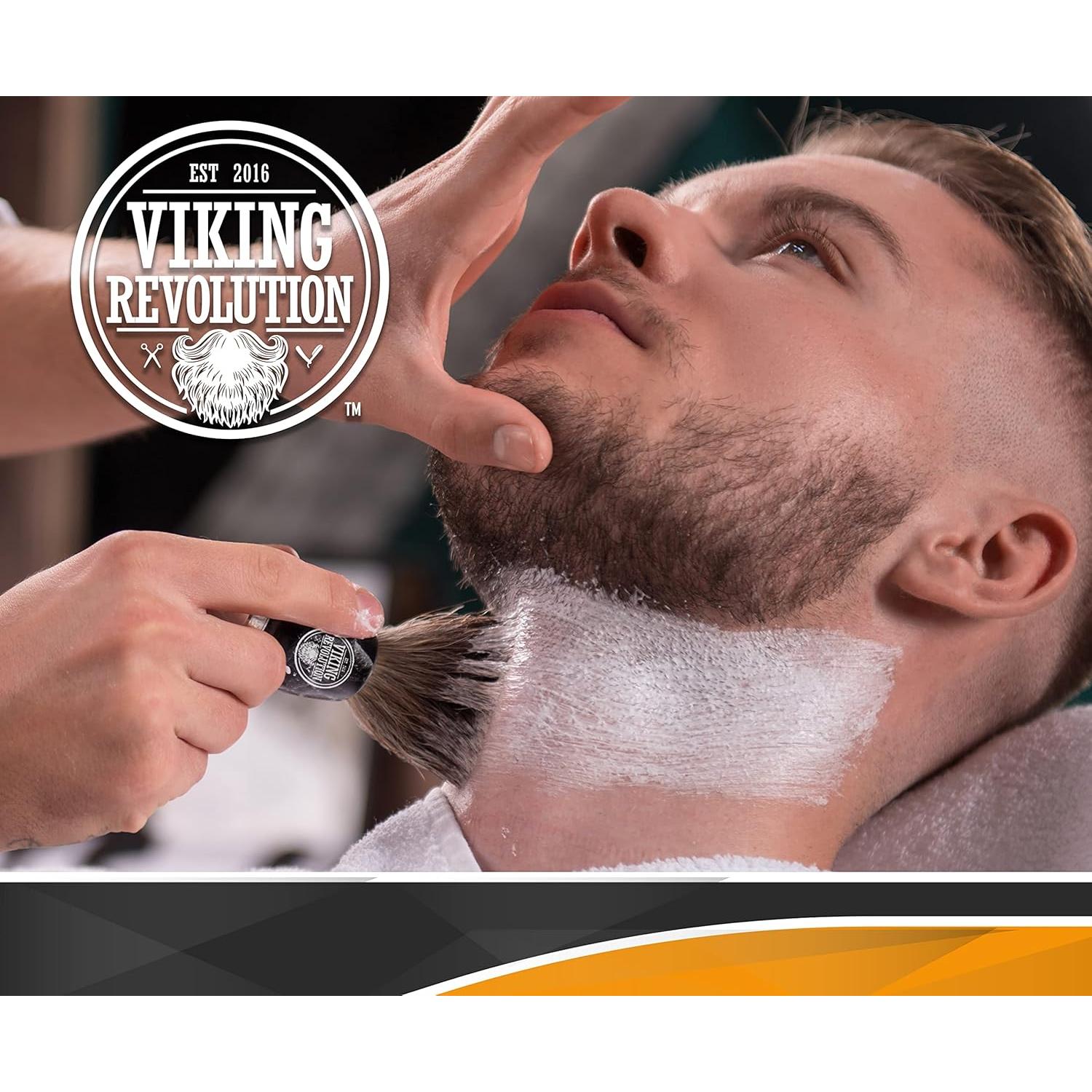 Brocha de Afeitar Viking Revolution de Tejón 100% Natural