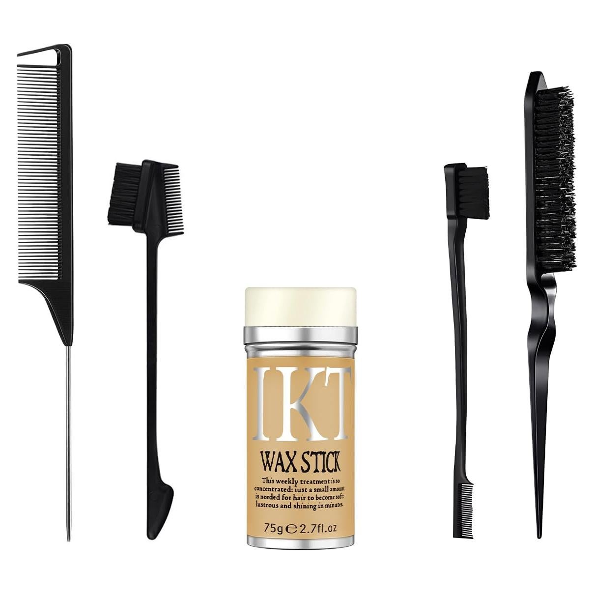 Cera para Cabello VOLLUCK 75g + 4 Cepillos Estilizador