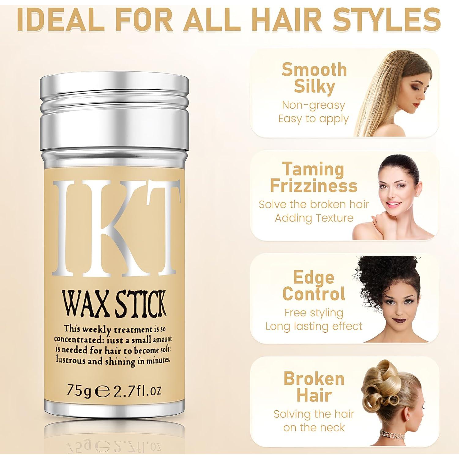 Cera para Cabello VOLLUCK 75g + 4 Cepillos Estilizador