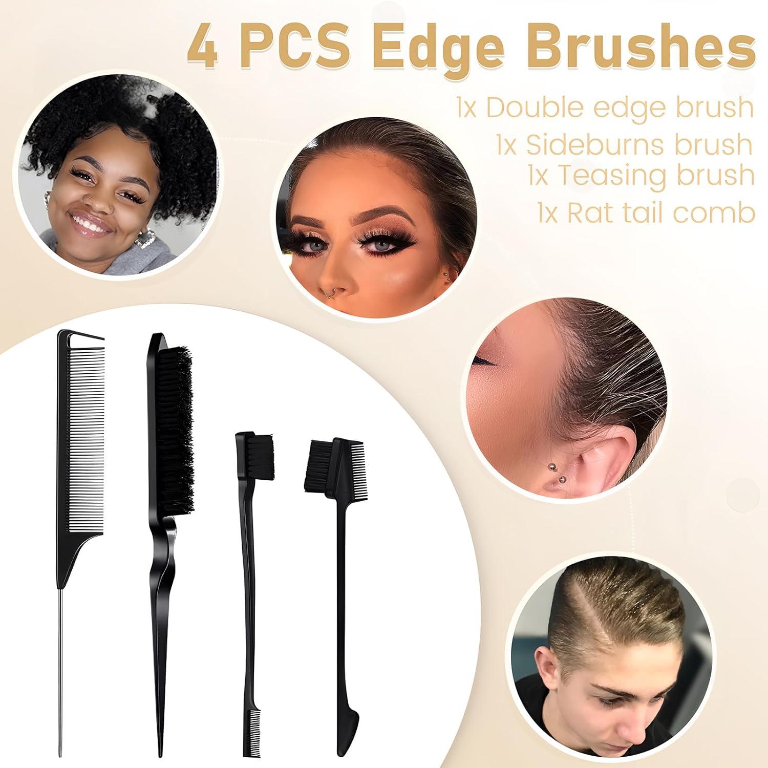 Cera para Cabello VOLLUCK 75g + 4 Cepillos Estilizador