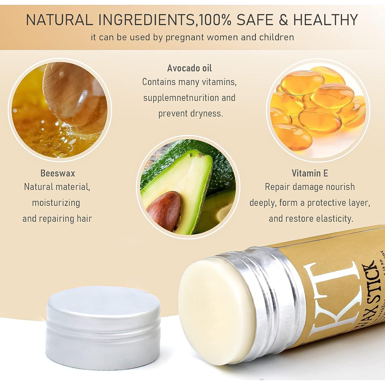 Cera para Cabello VOLLUCK 75g + 4 Cepillos Estilizador