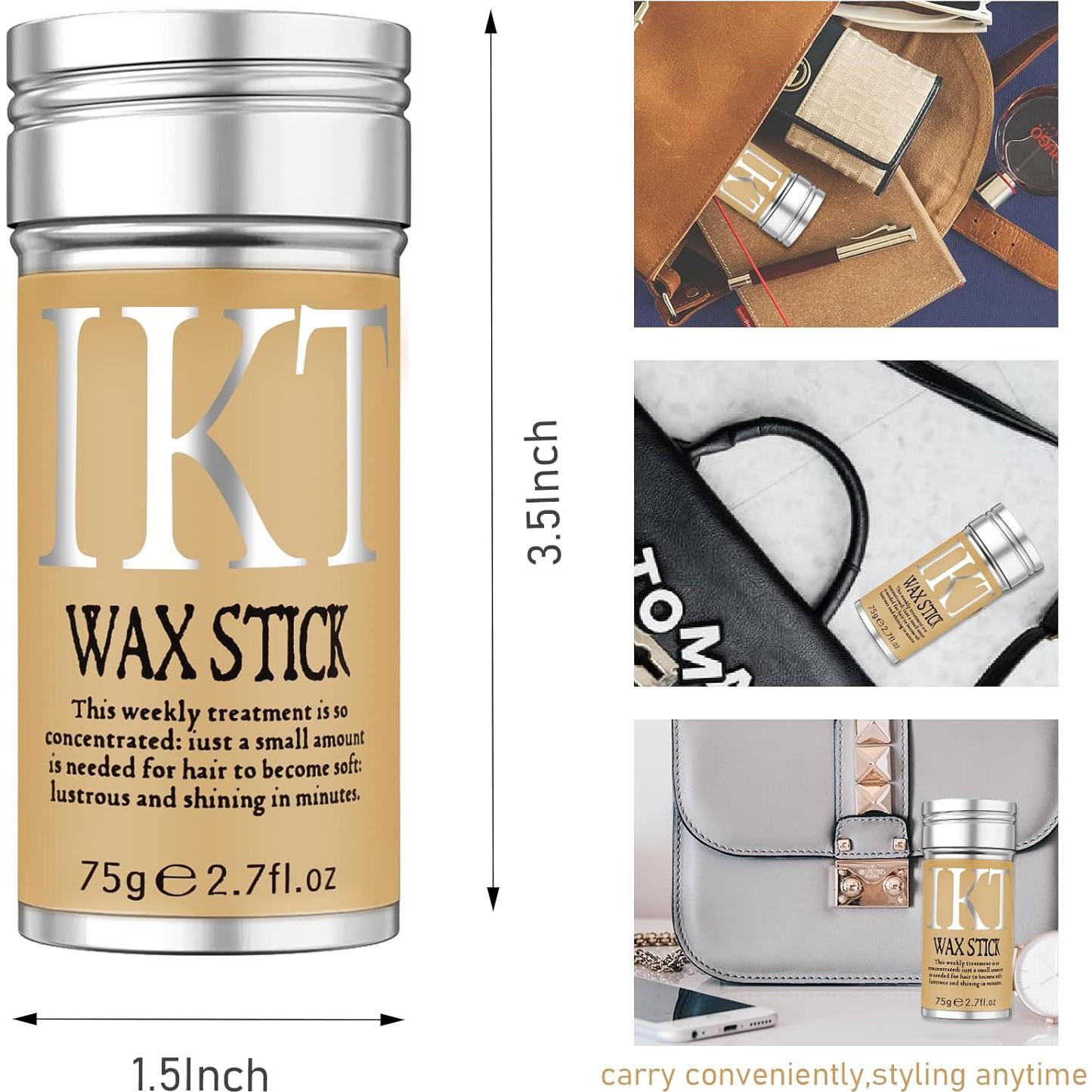 Cera para Cabello VOLLUCK 75g + 4 Cepillos Estilizador