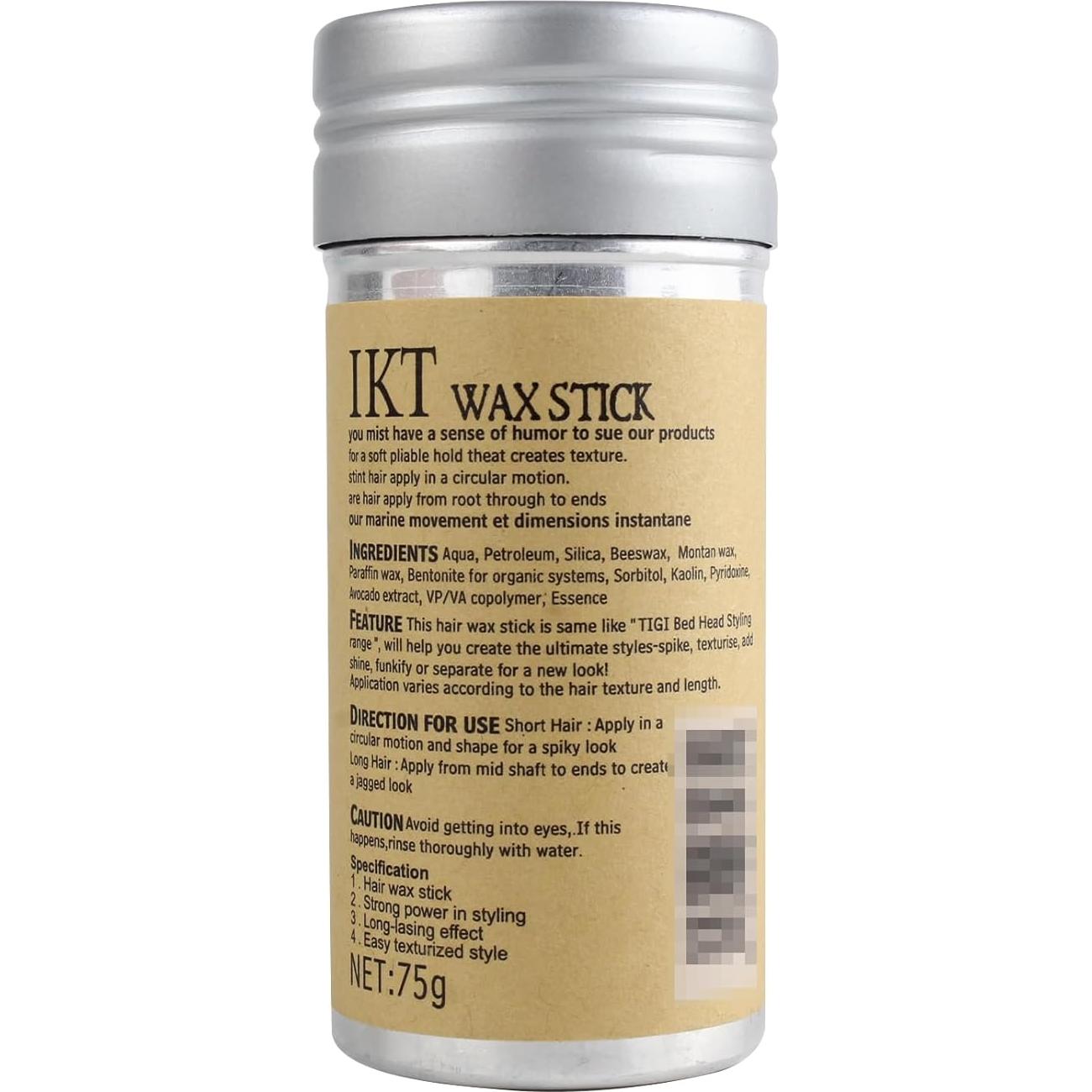 Cera para Cabello VOLLUCK 75g + 4 Cepillos Estilizador