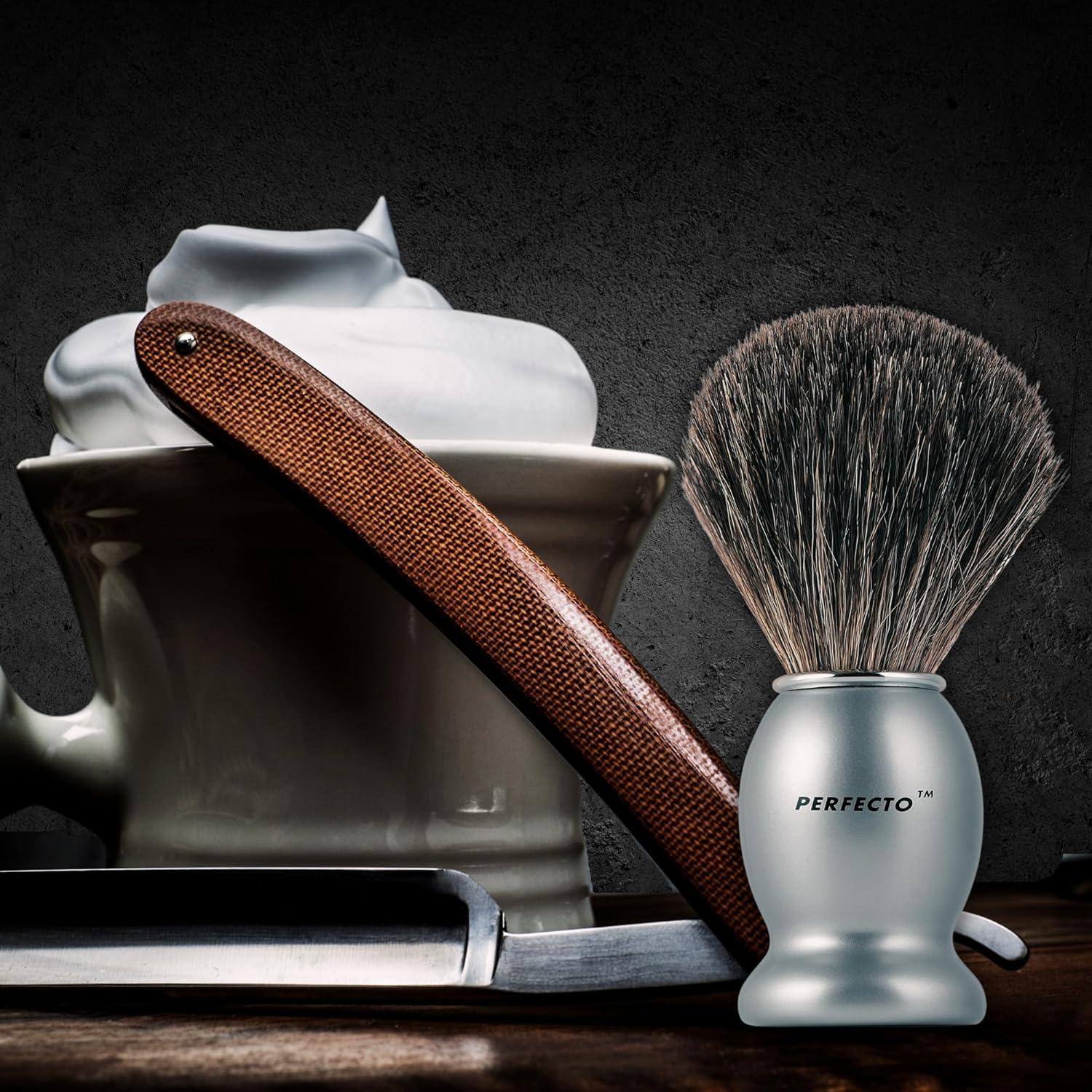 Pincel de Afeitar de Tejón 100% Perfecto - Edición Limitada