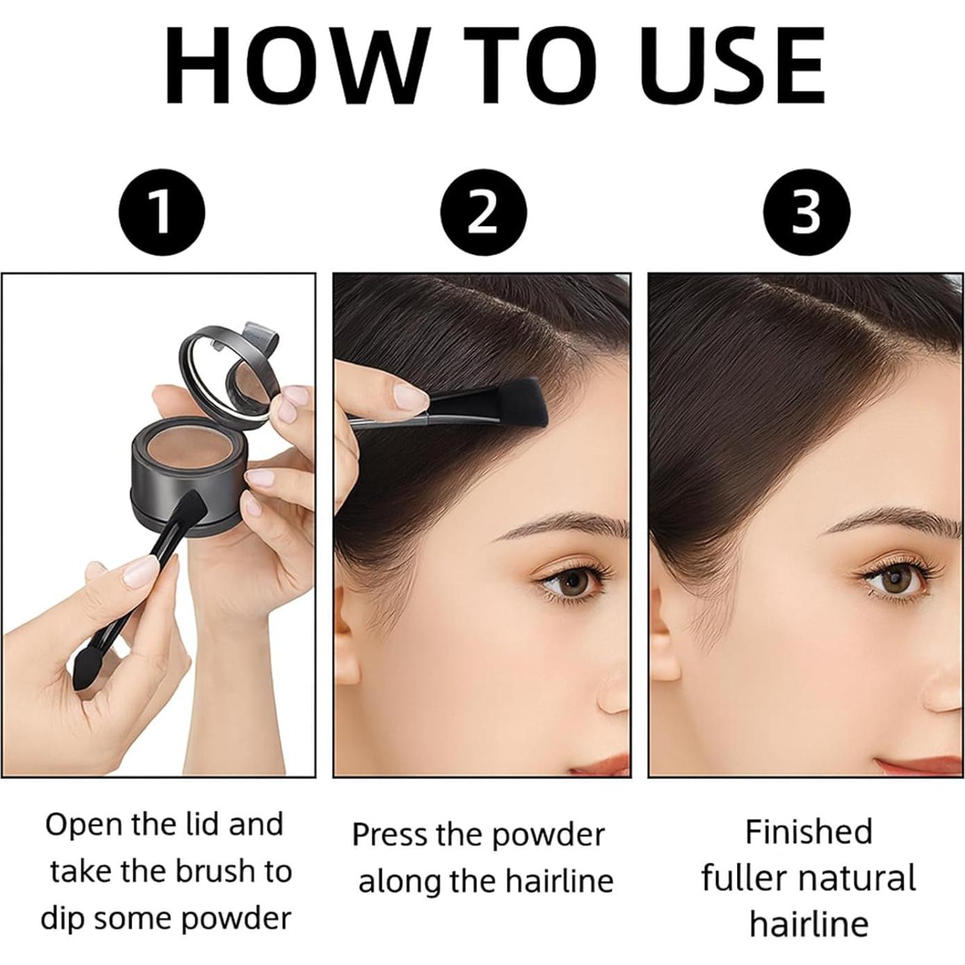 Polvo para Retoque de Raíces MOOMARTO Negro 13.78cm