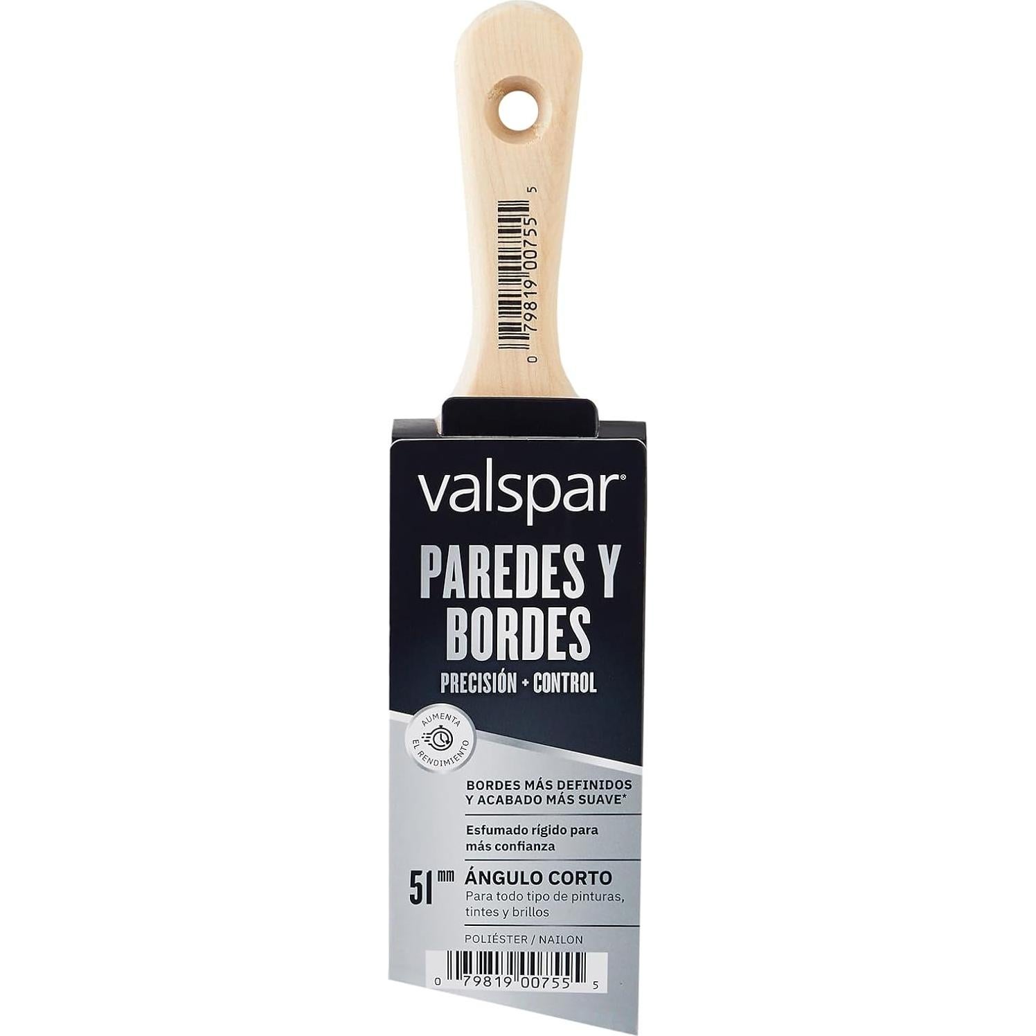 Pincel de Precisión Valspar 2" para Paredes y Molduras