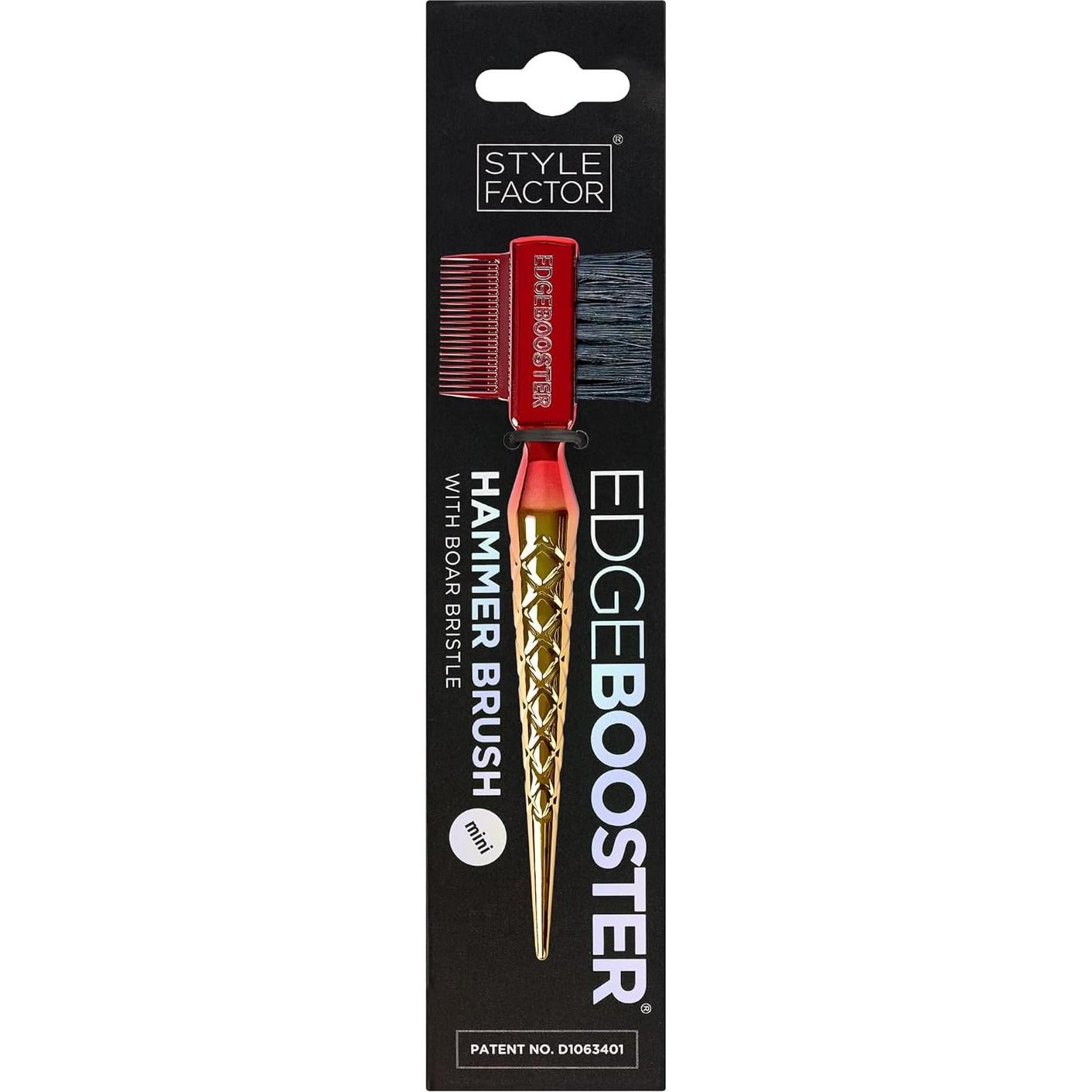Cepillo de Viaje Hammer Mini Style Factor Rojo/Dorado 17.15cm