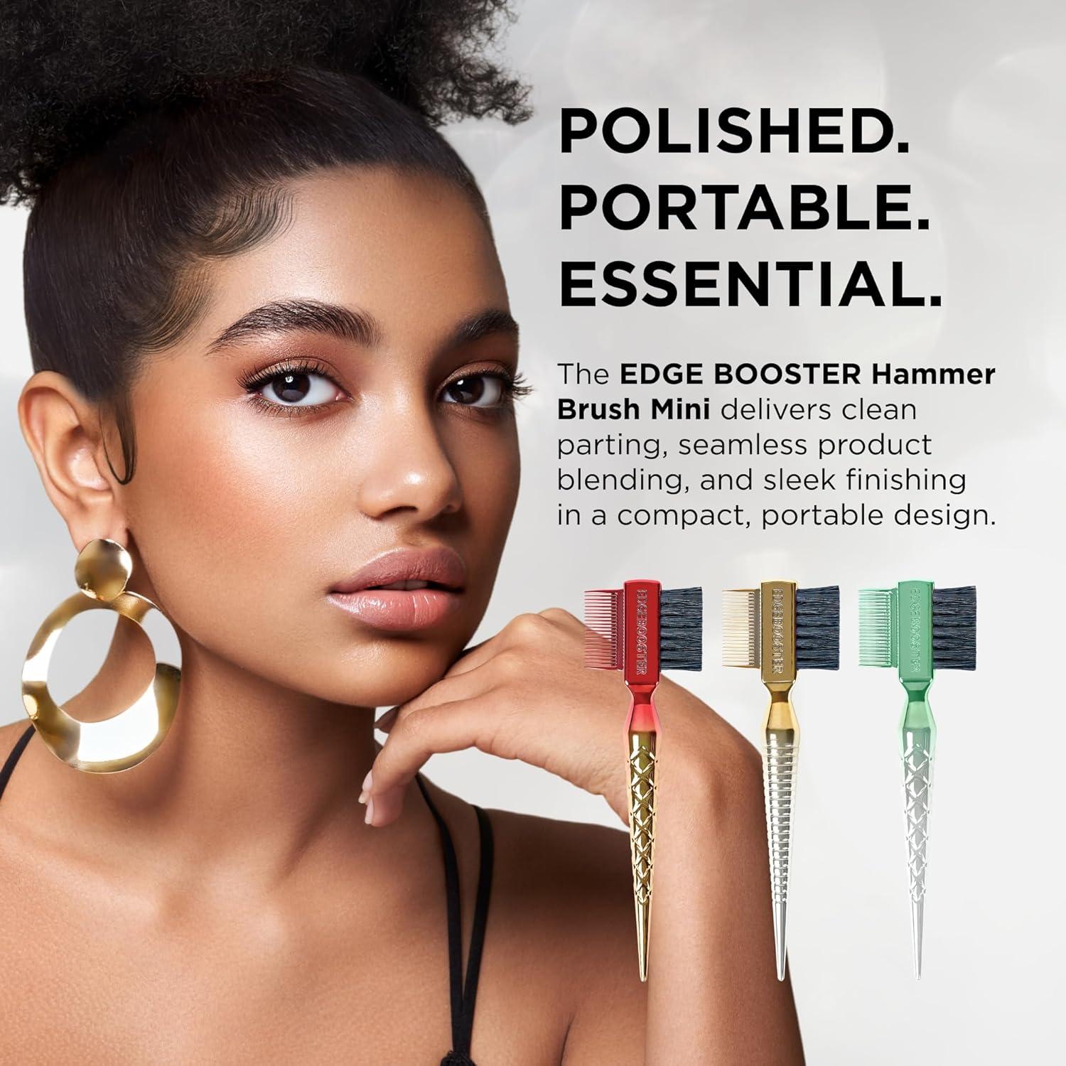 Cepillo de Viaje Hammer Mini Style Factor Rojo/Dorado 17.15cm