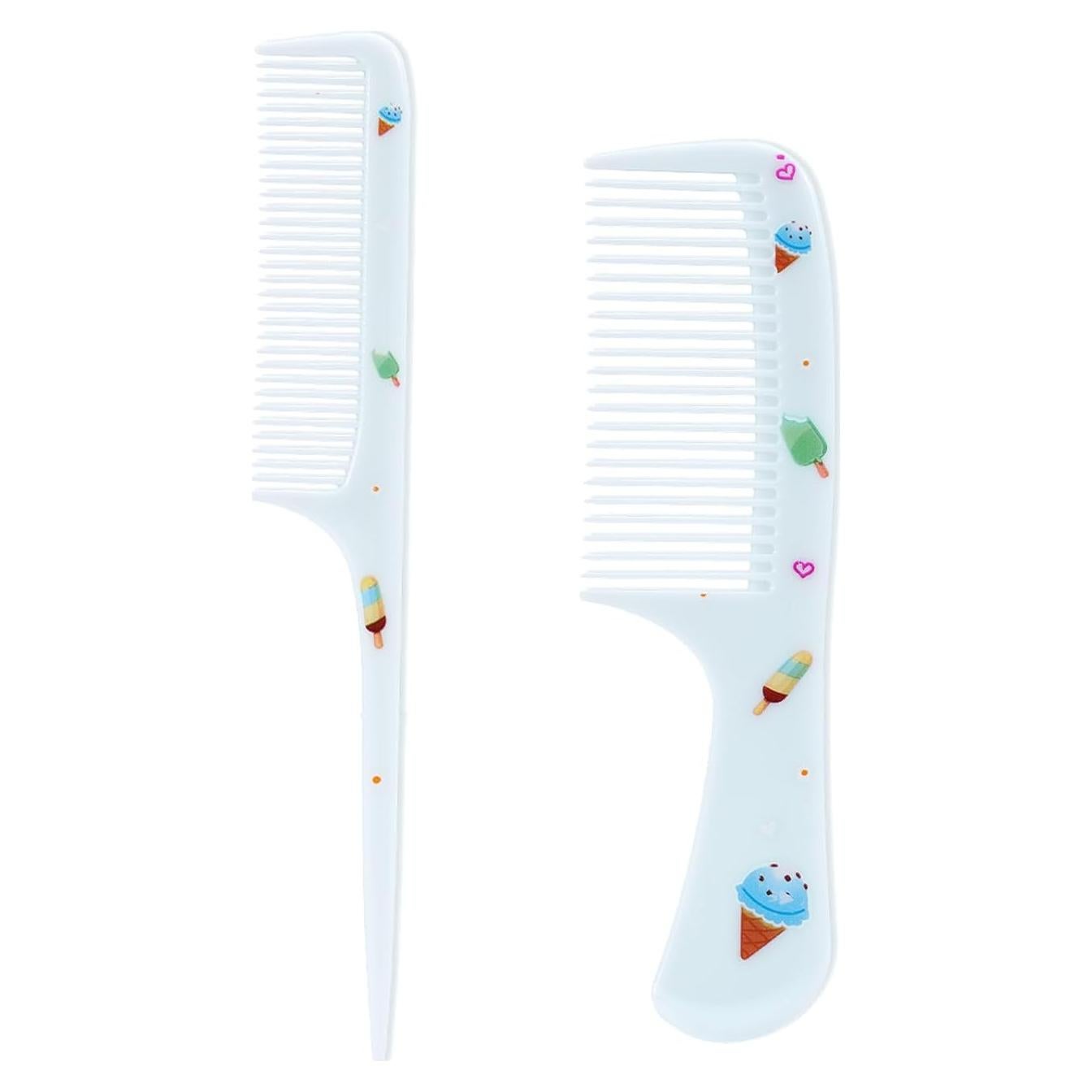 Juego de 2 Peines para Bebé Lasuroa - Dientes Finos y Cola de Rata