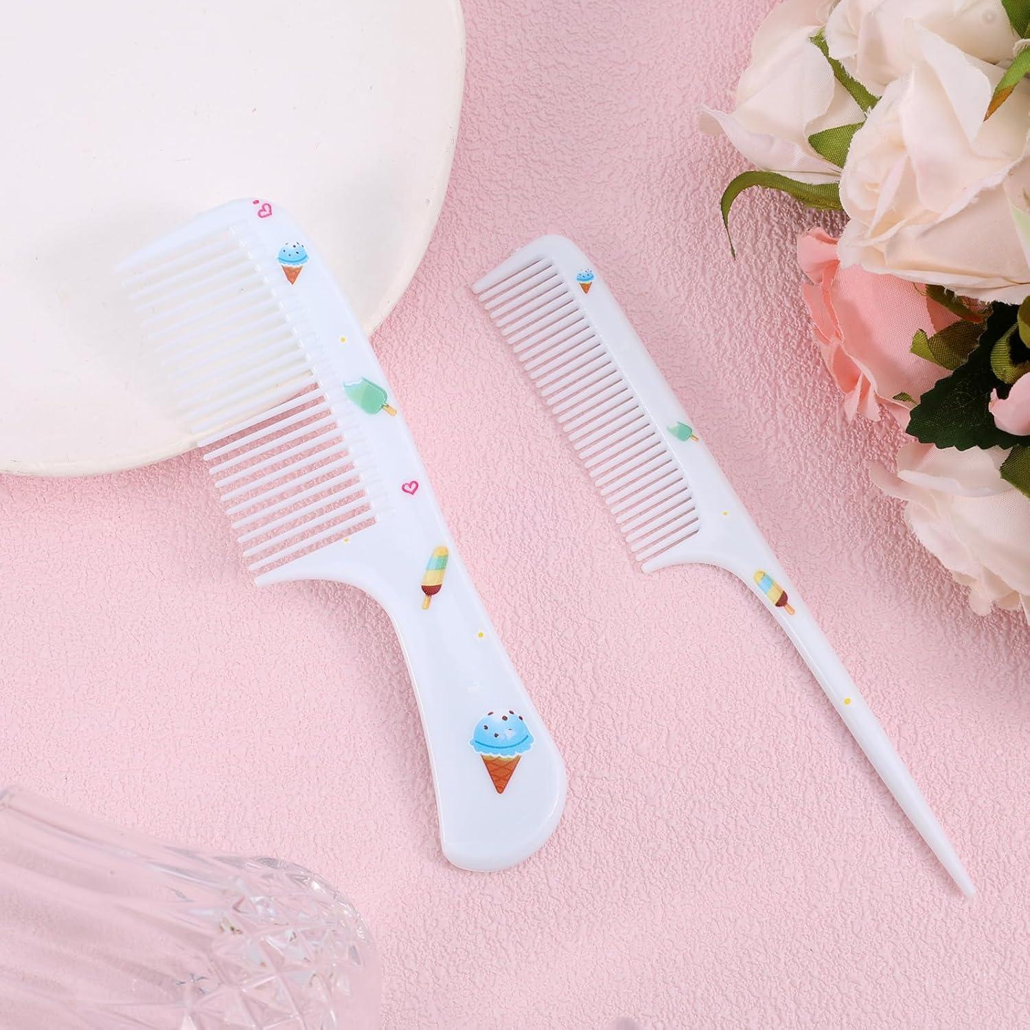 Juego de 2 Peines para Bebé Lasuroa - Dientes Finos y Cola de Rata