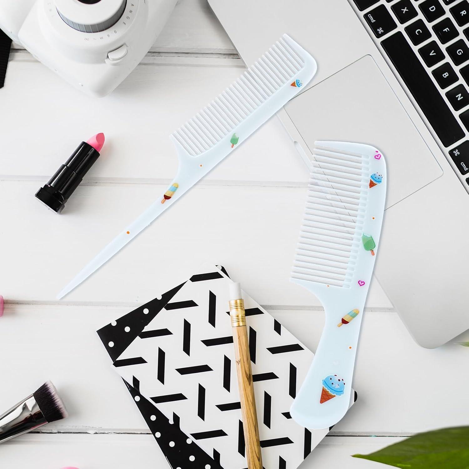 Juego de 2 Peines para Bebé Lasuroa - Dientes Finos y Cola de Rata