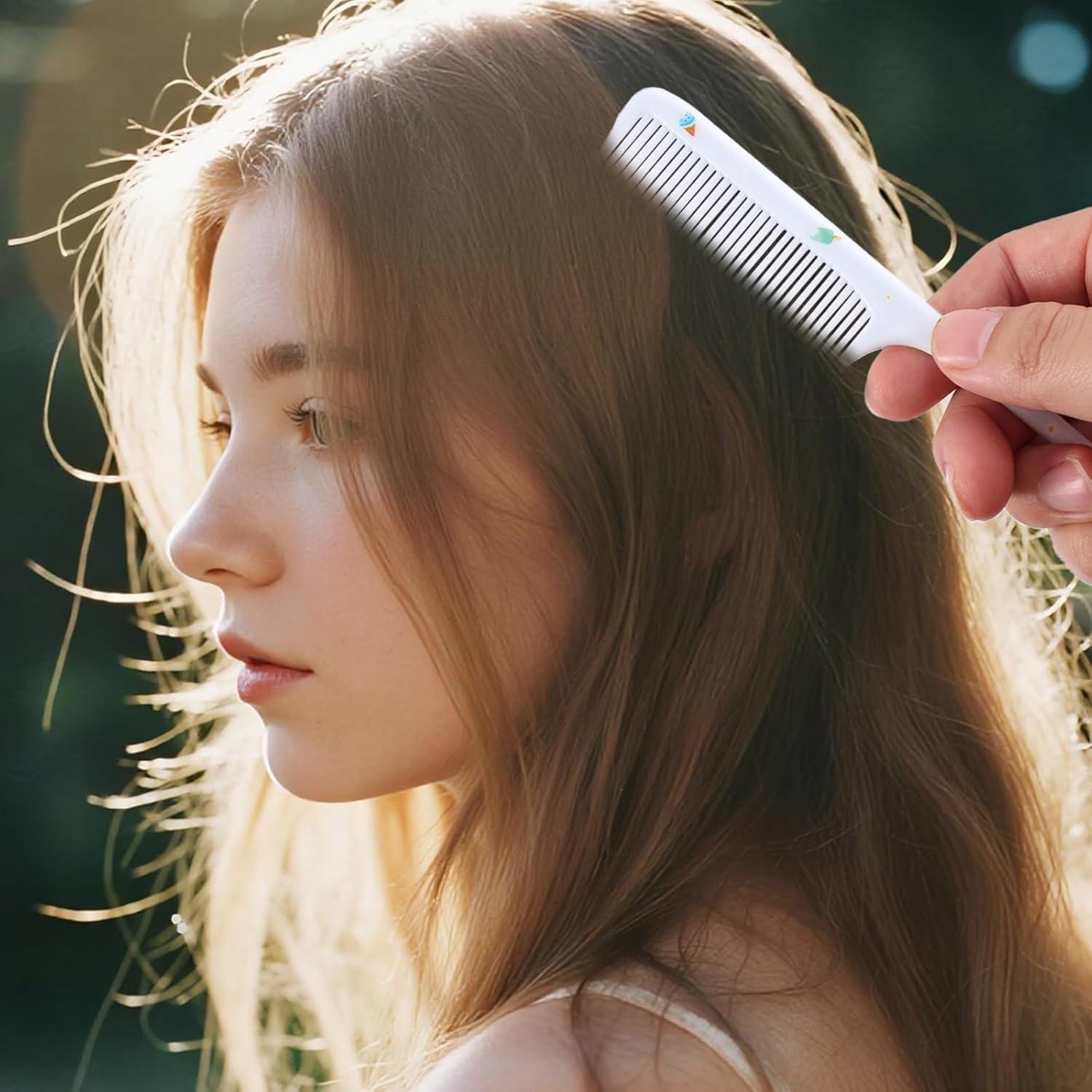 Juego de 2 Peines para Bebé Lasuroa - Dientes Finos y Cola de Rata