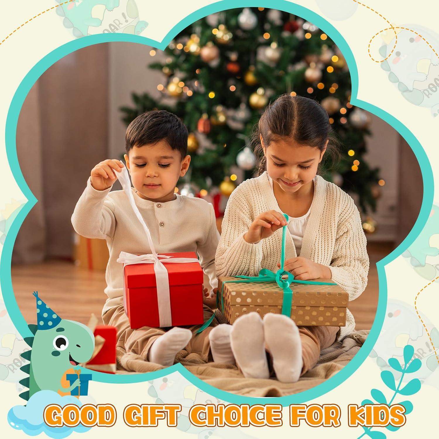 6 Mini Cepillos de Cabello Dinosaurio Verde y Azul para Niños