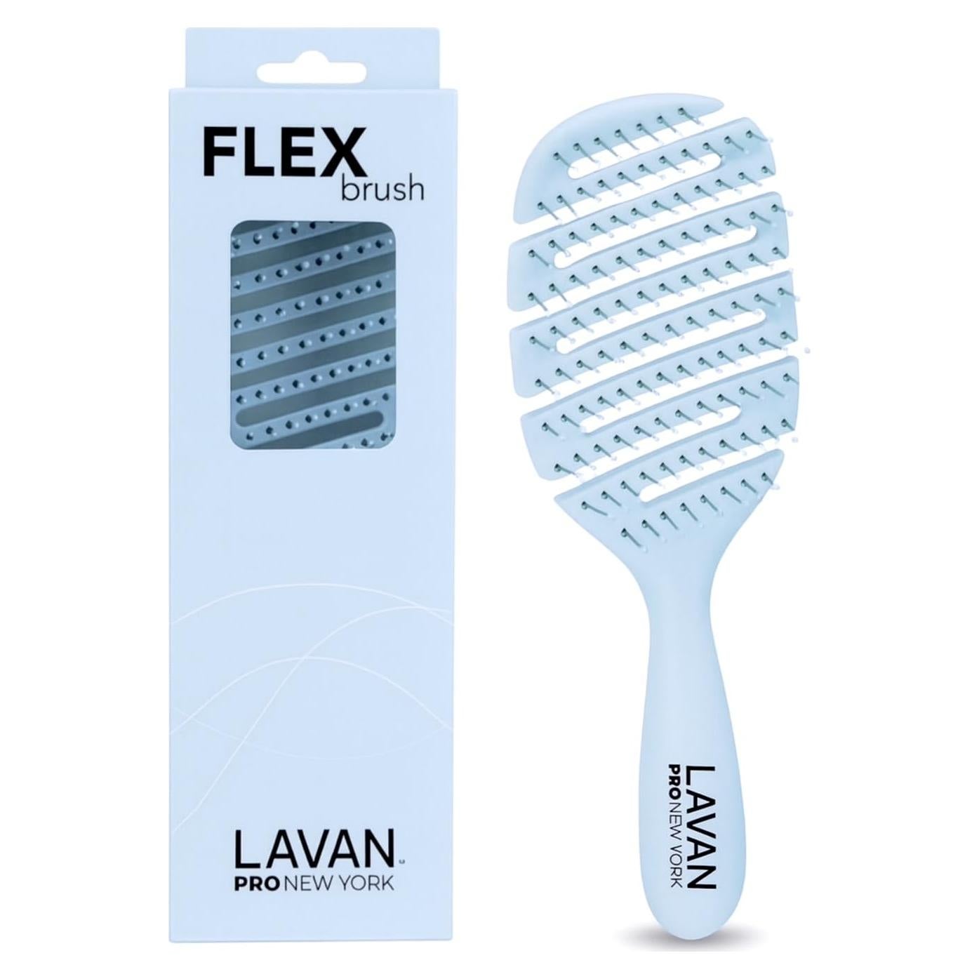 Cepillo Desenredante Flexible LAVANPRO Azul Bebé 25.5cm