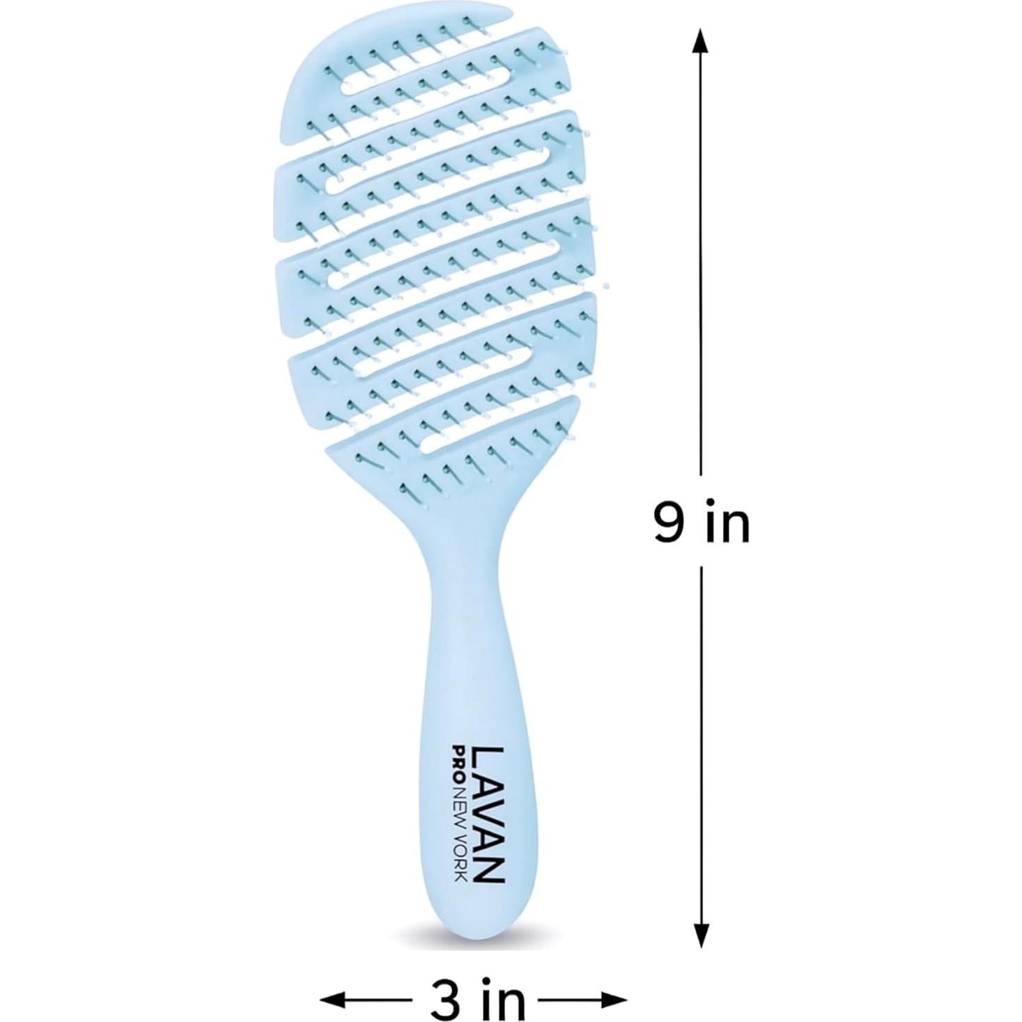 Cepillo Desenredante Flexible LAVANPRO Azul Bebé 25.5cm