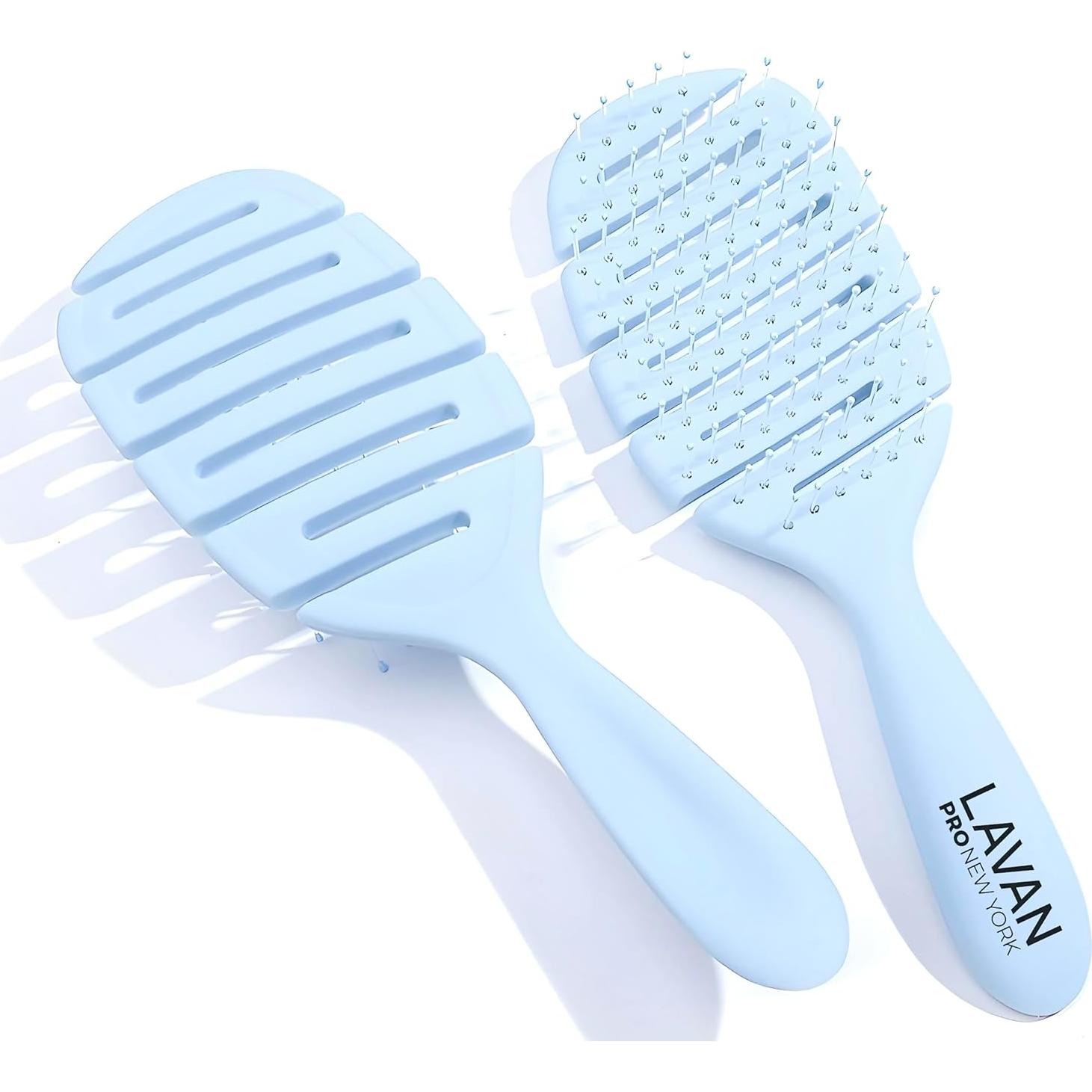 Cepillo Desenredante Flexible LAVANPRO Azul Bebé 25.5cm