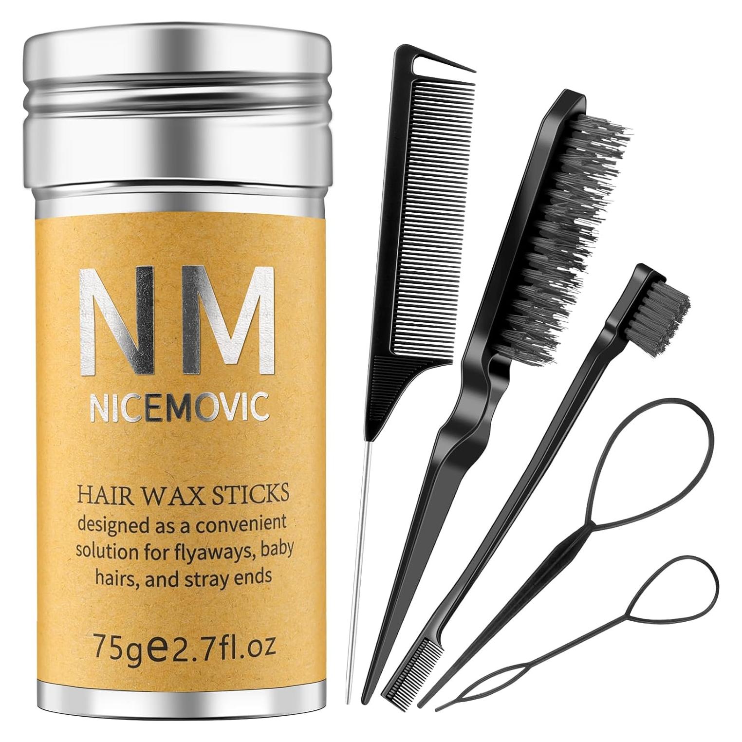 Juego de Barra de Cera para Cabello NICEMOVIC - 6 Piezas