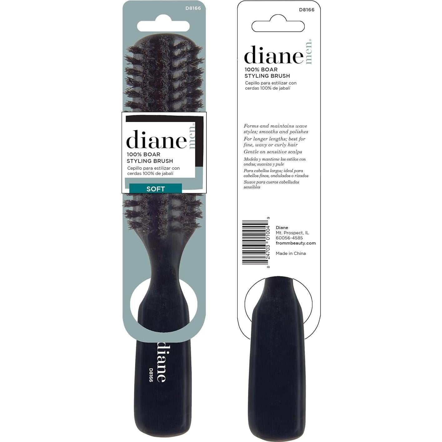 Cepillo de Estilo Diane de Cerda de Jabalí 100% Suave