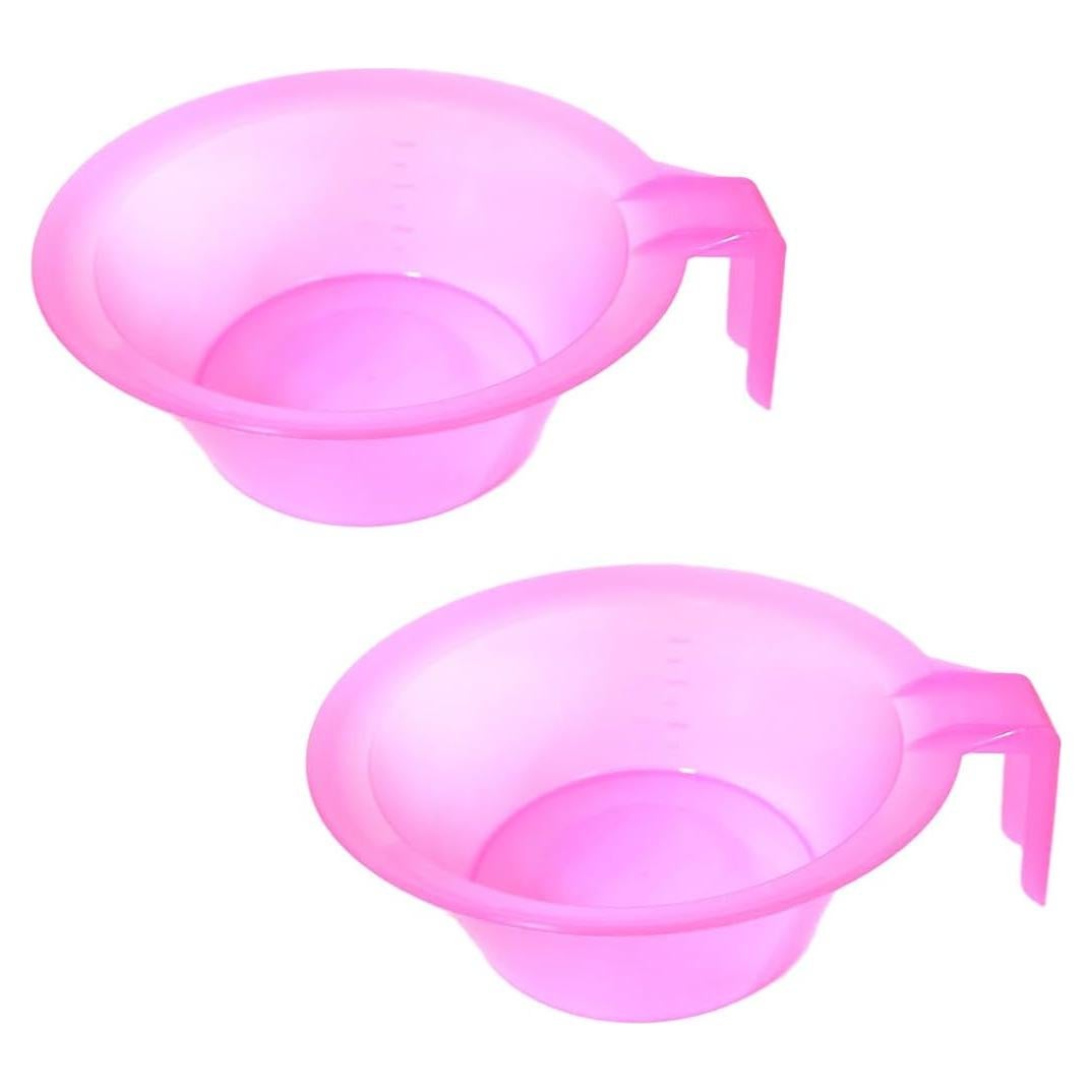 Tazones Mezcladores de Color para Cabello Lasenersm Rosa 2 Piezas