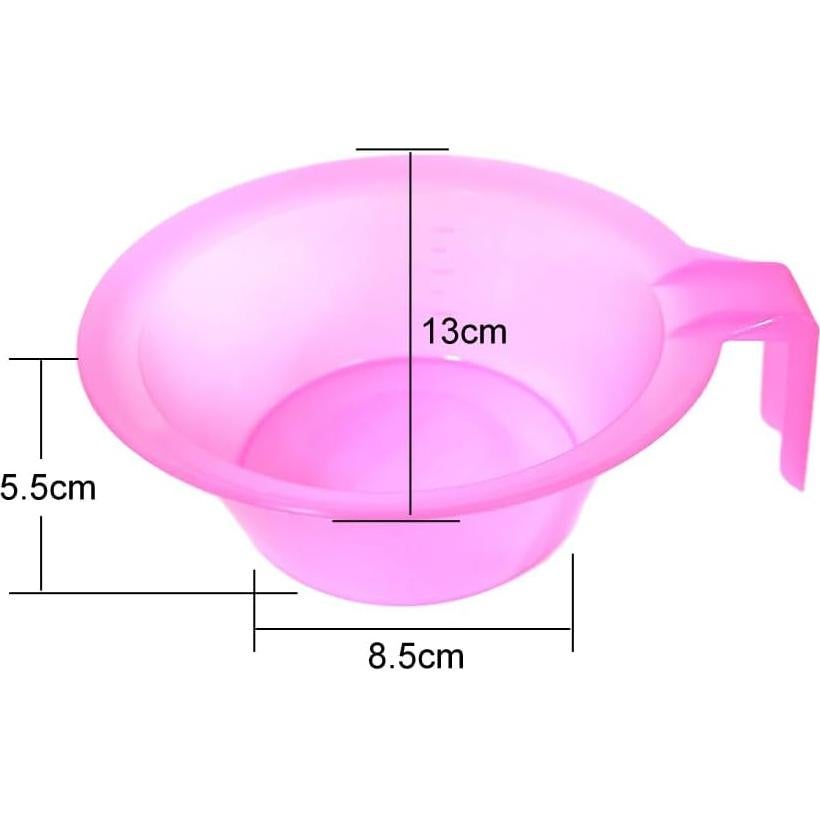 Tazones Mezcladores de Color para Cabello Lasenersm Rosa 2 Piezas