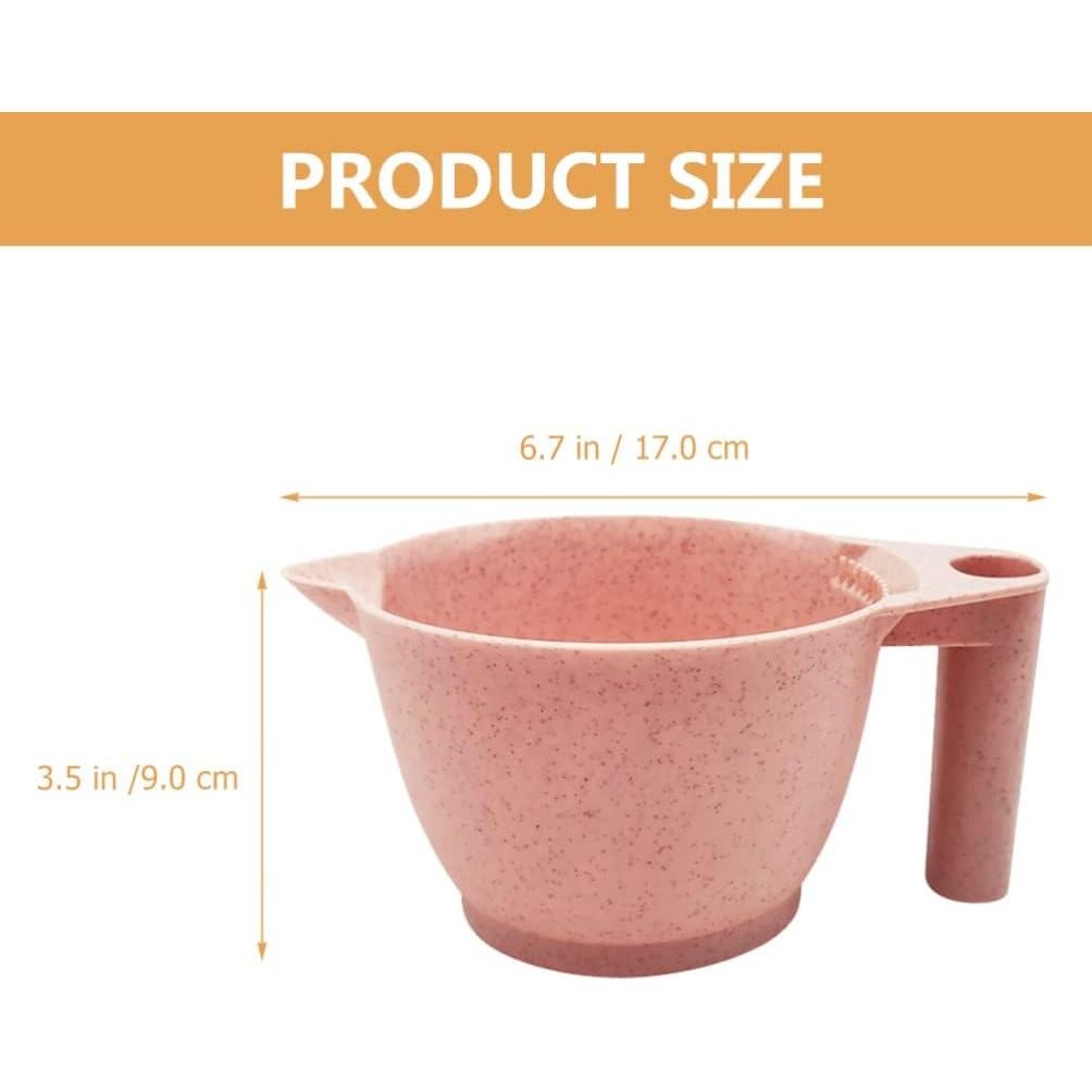 Set 2 Tazones para Teñir Cabello Minkissy Rosa 17x9cm