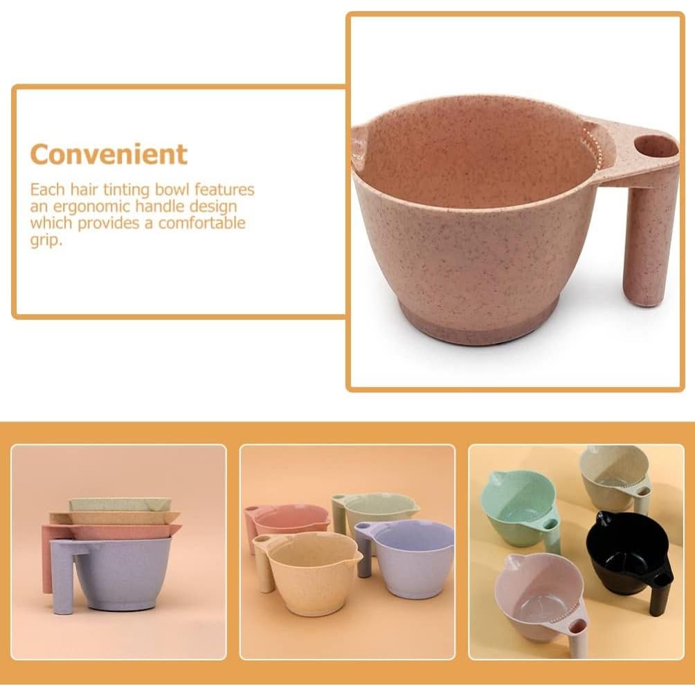 Set 2 Tazones para Teñir Cabello Minkissy Rosa 17x9cm