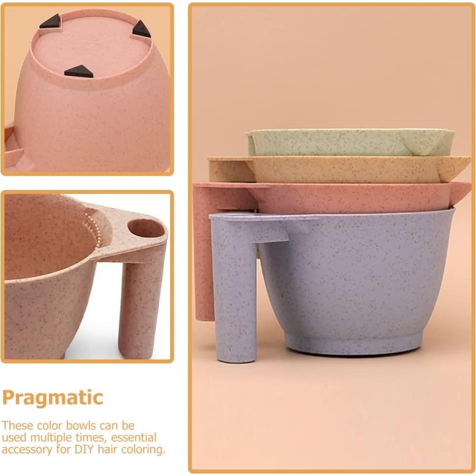 Set 2 Tazones para Teñir Cabello Minkissy Rosa 17x9cm