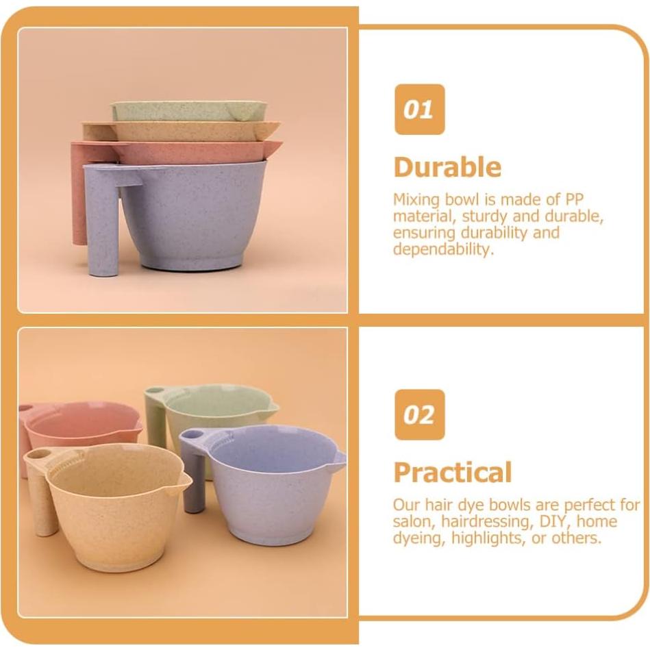 Set 2 Tazones para Teñir Cabello Minkissy Rosa 17x9cm