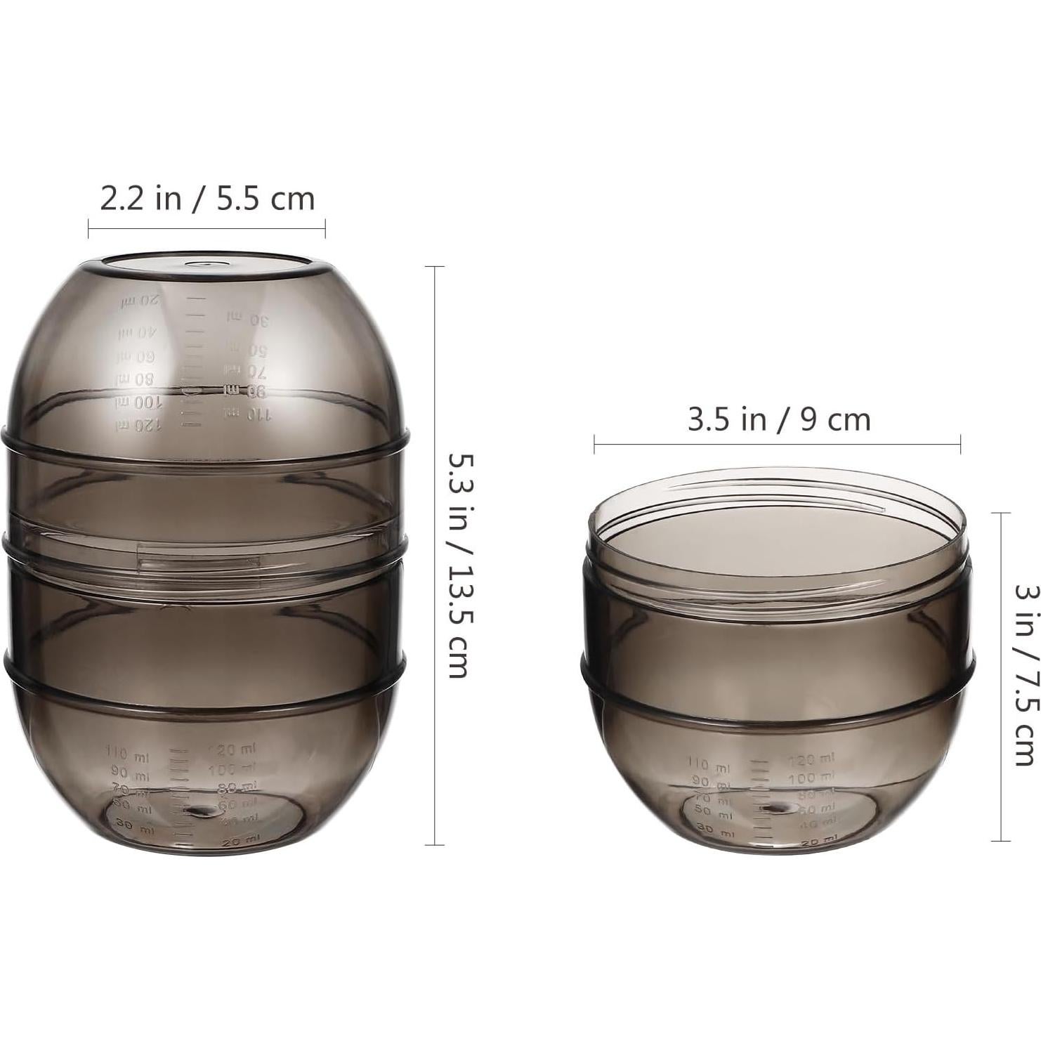 Taza Medidora de Tinte para Cabello Minkissy 14x5.5cm