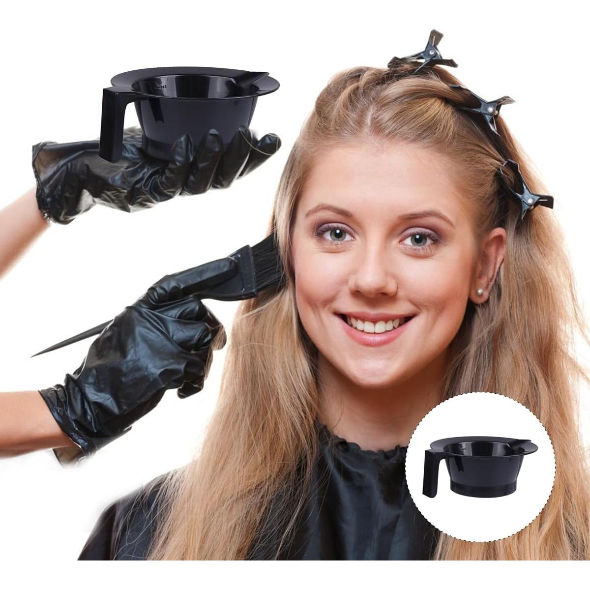 Set de 4 Cuencos de Plástico Lurrose para Teñir Cabello