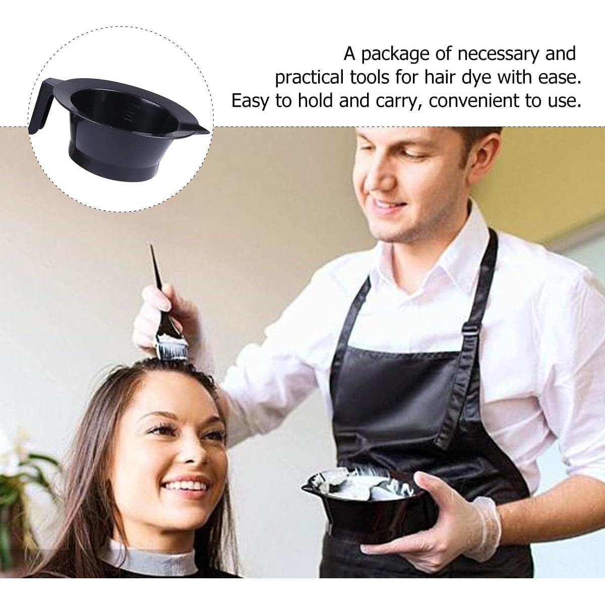 Set de 4 Cuencos de Plástico Lurrose para Teñir Cabello