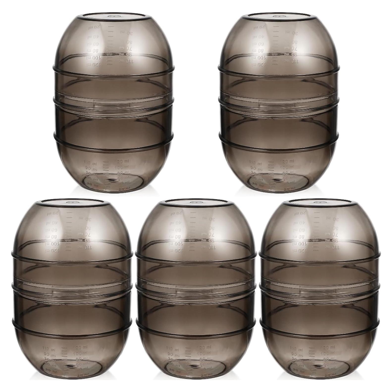 Tazón Mezclador de Tinte Beaupretty 14x5.5cm Gris 5 Piezas